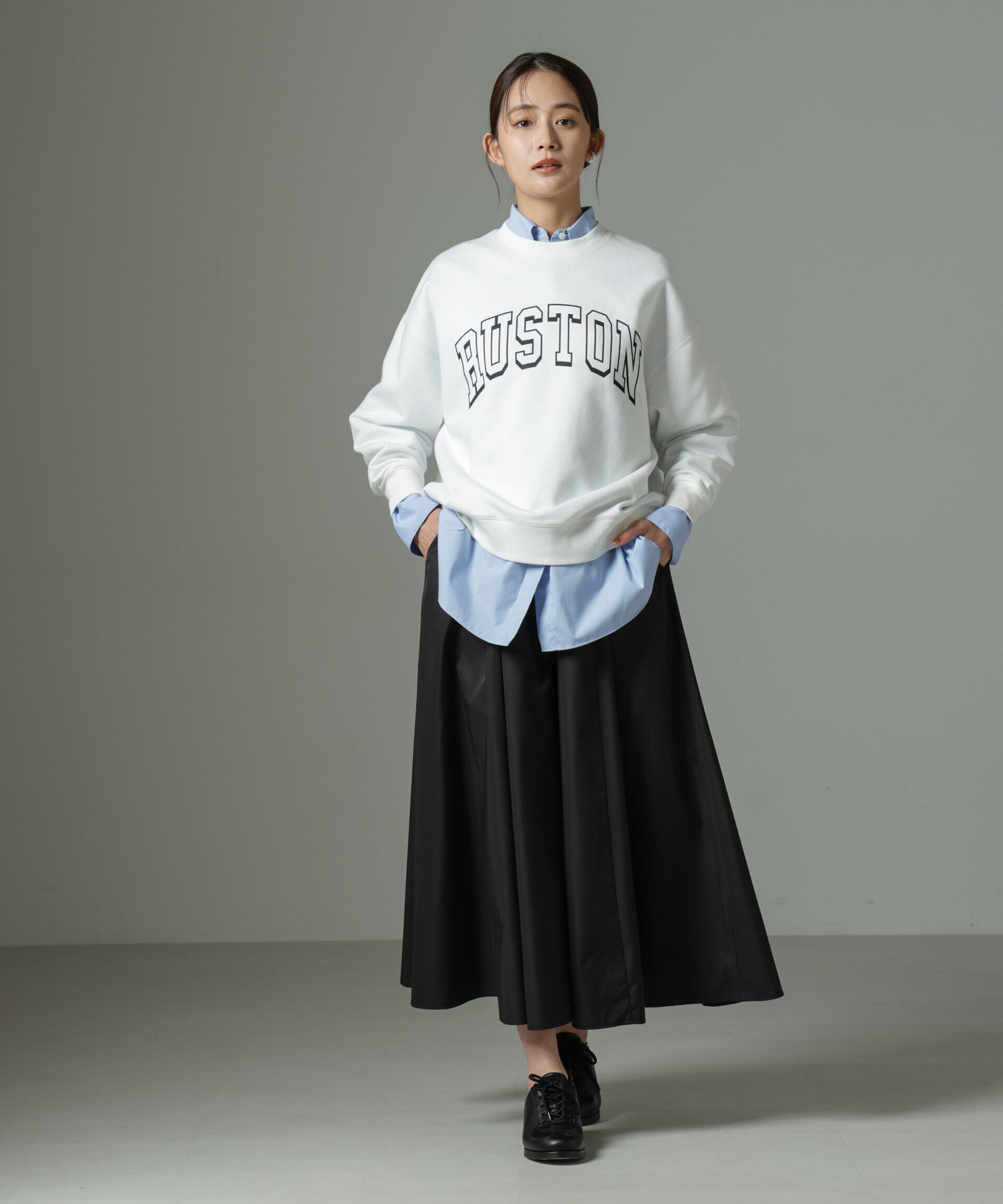 nano･universe「ウェストゴムギャザースカート」|スカート|