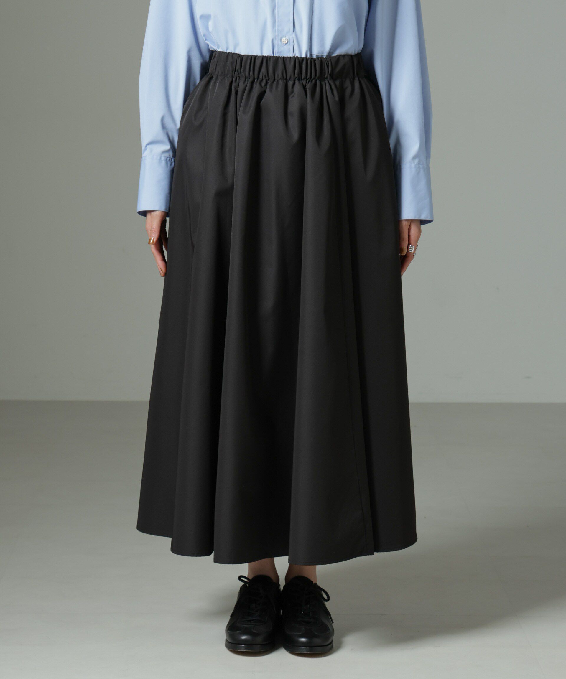 nano･universe「ウェストゴムギャザースカート」|スカート|