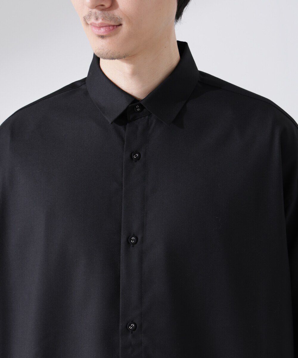 nano･universe「ビッグドレープシャツ 長袖」|シャツ・ブラウス|