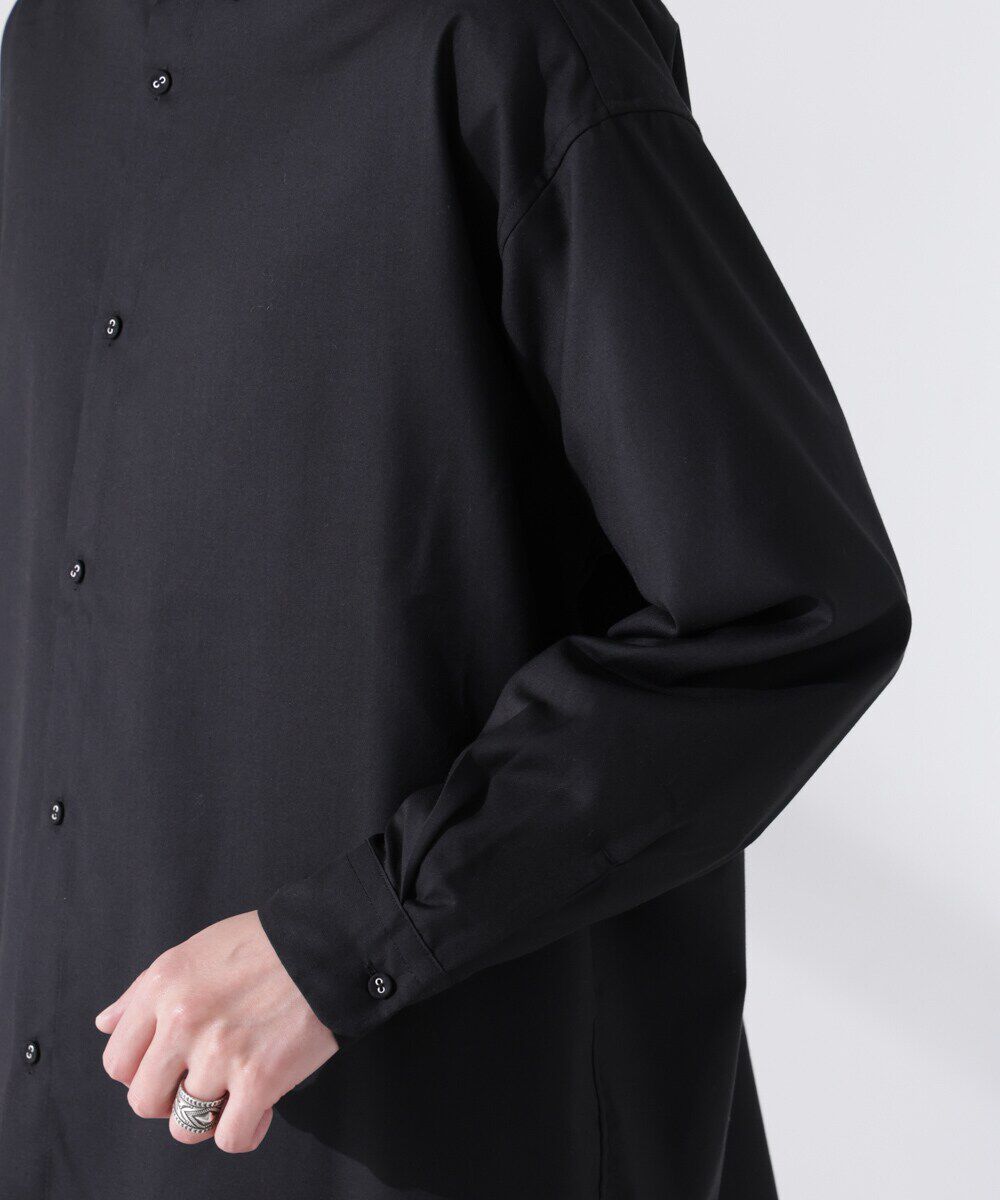 nano･universe「ビッグドレープシャツ 長袖」|シャツ・ブラウス|