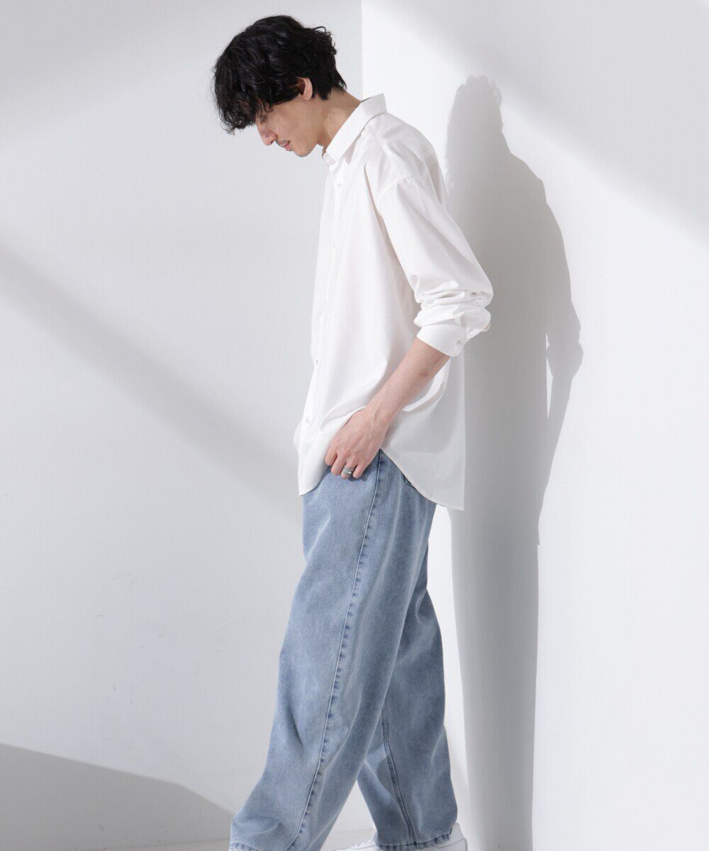 nano･universe「ビッグドレープシャツ 長袖」|シャツ・ブラウス|