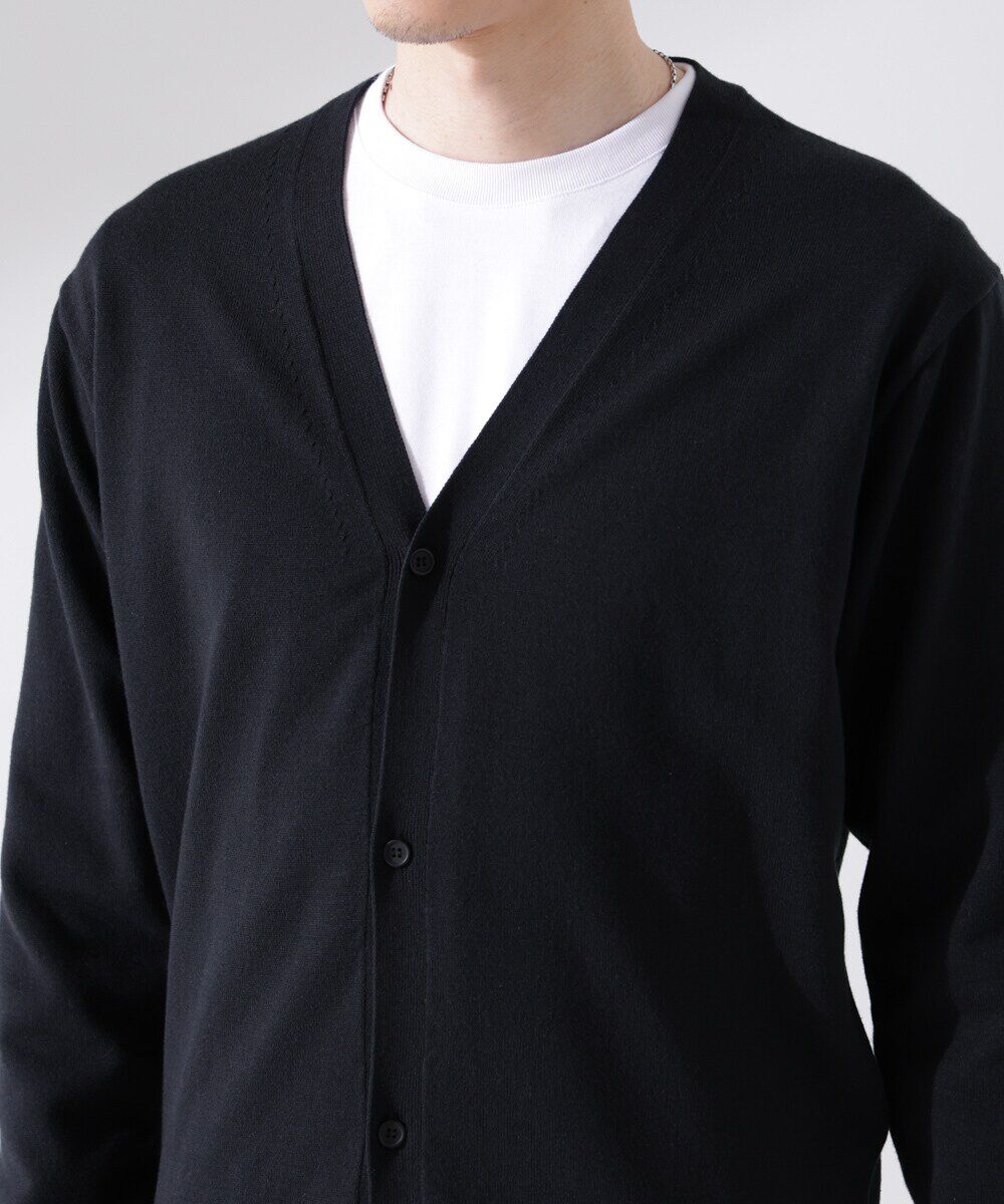 nano･universe「プレーティングスタンダードカーディガン」|ニット・セーター|