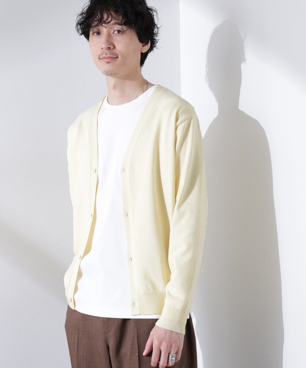 nano･universe「プレーティングスタンダードカーディガン」|ニット・セーター|