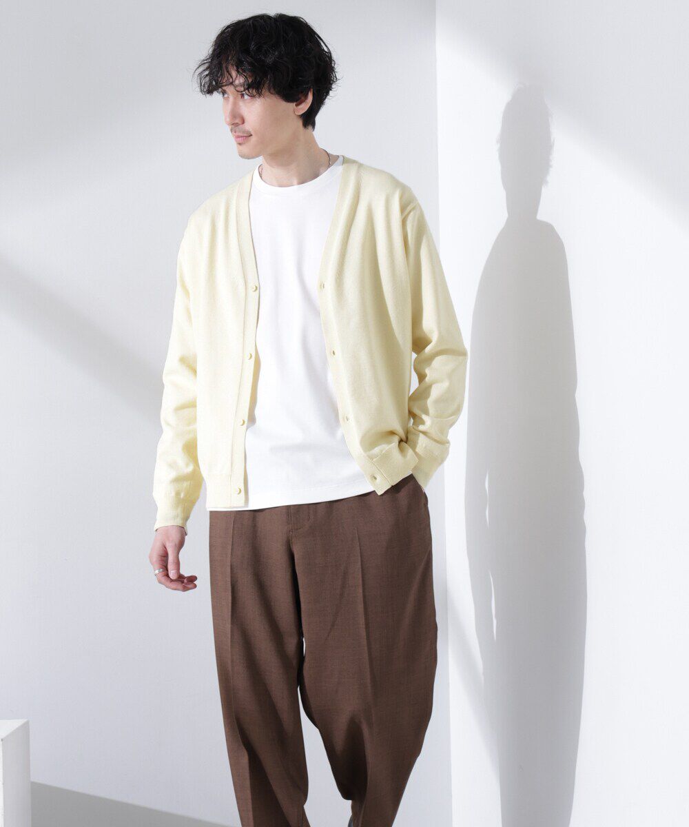 nano･universe「プレーティングスタンダードカーディガン」|ニット・セーター|