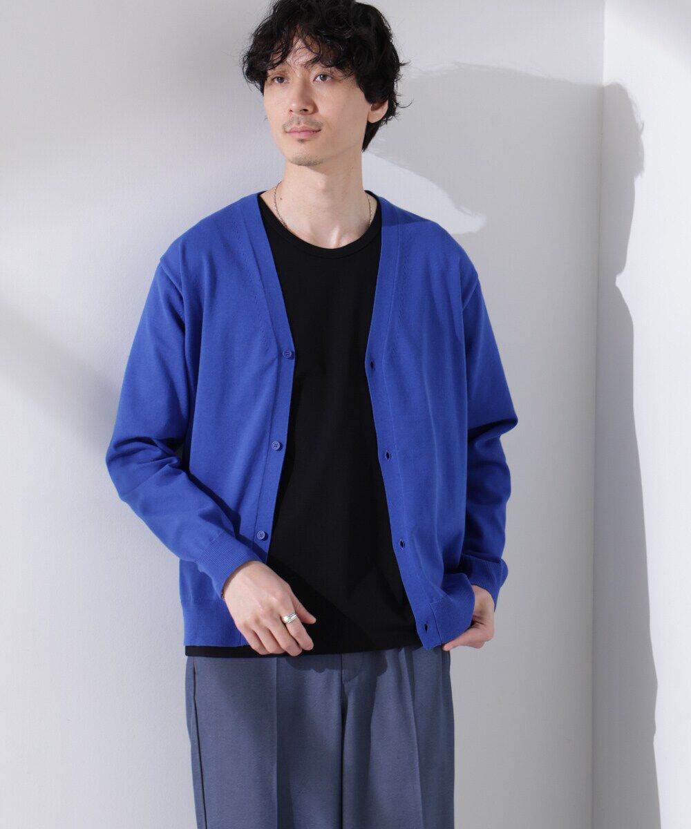 nano･universe「プレーティングスタンダードカーディガン」|ニット・セーター|