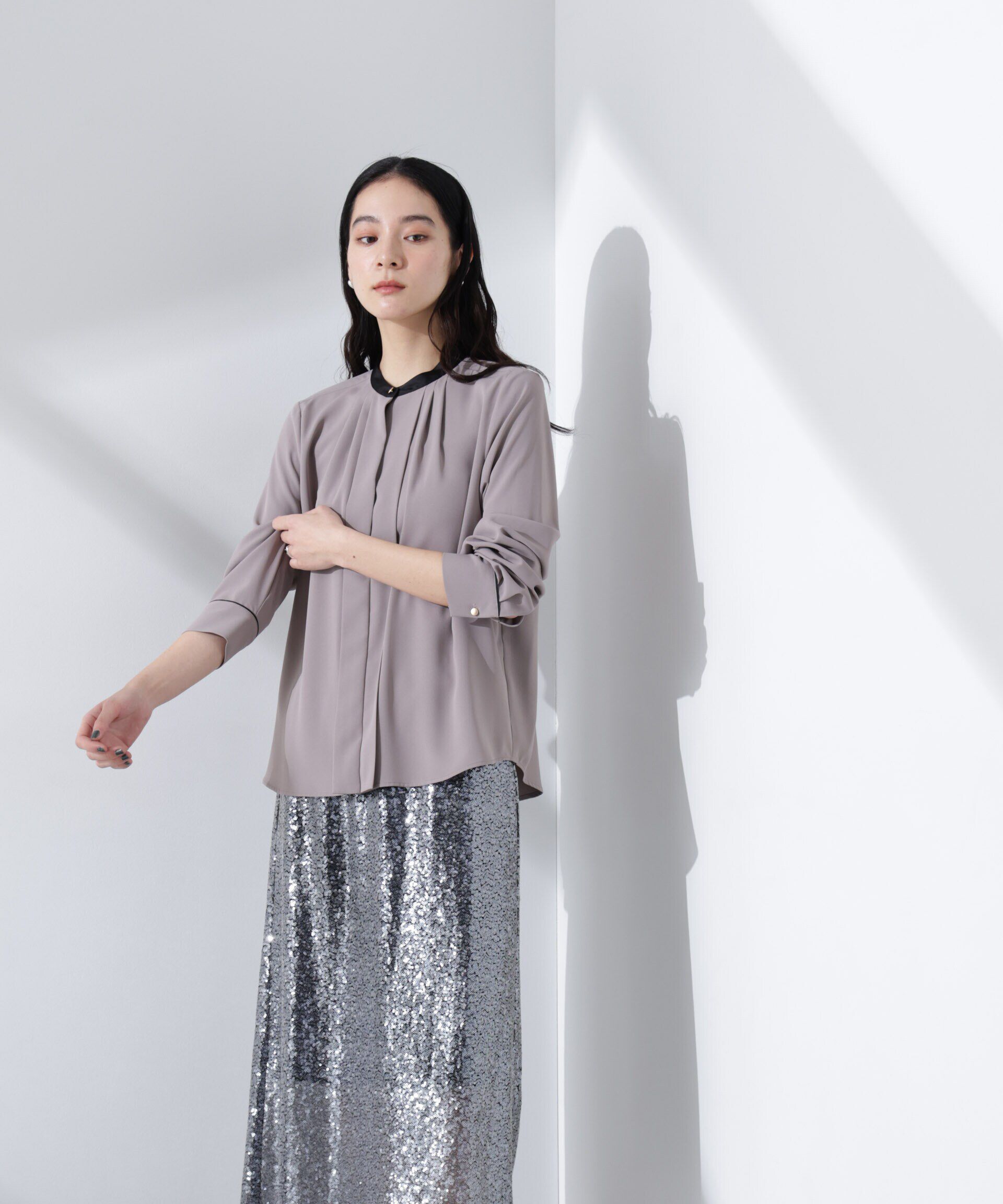 nano･universe「スパンコールスカート」|スカート|