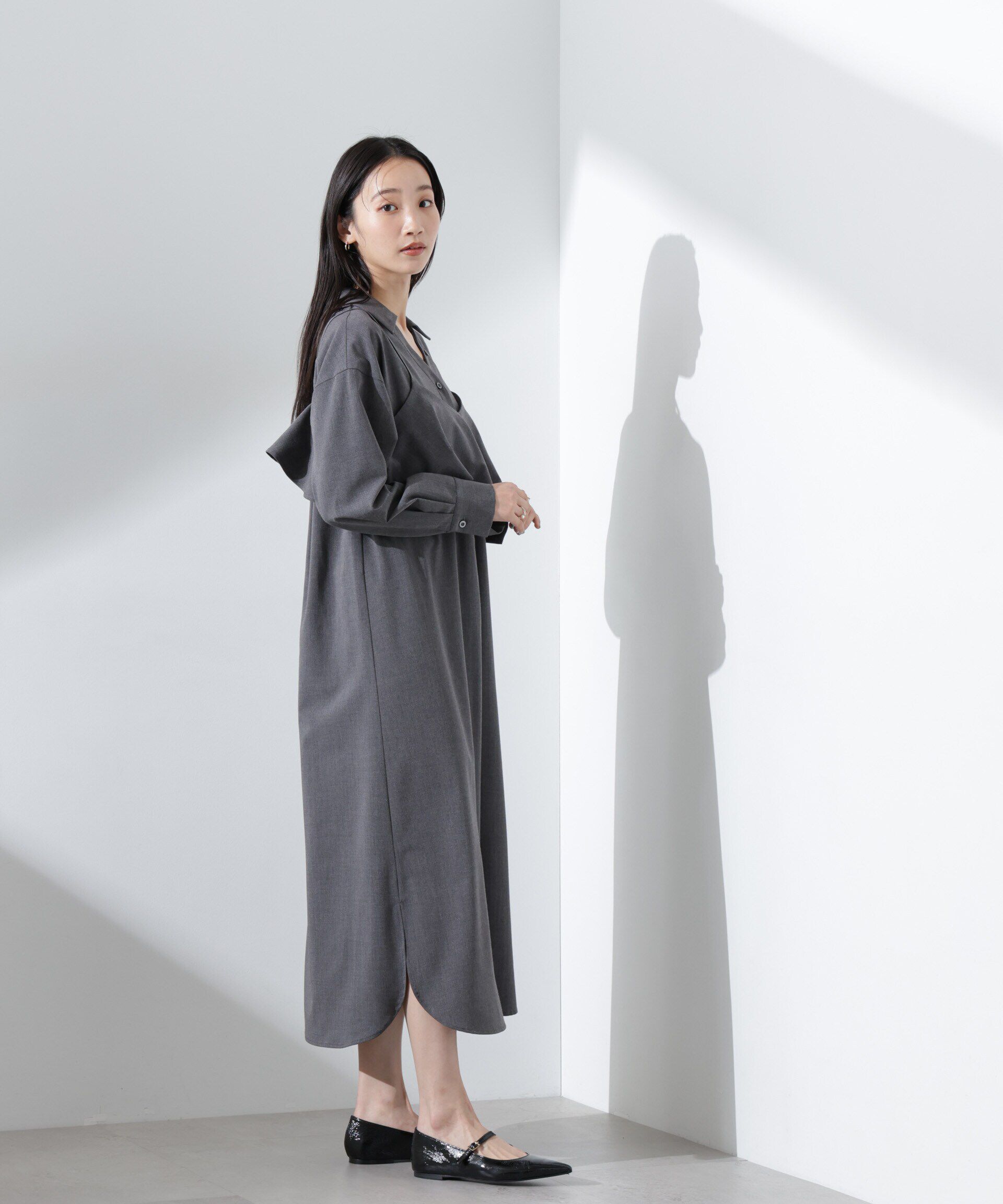 nano･universe「キャミソールビスチェ＋スキッパーワンピースSET」|ワンピース|