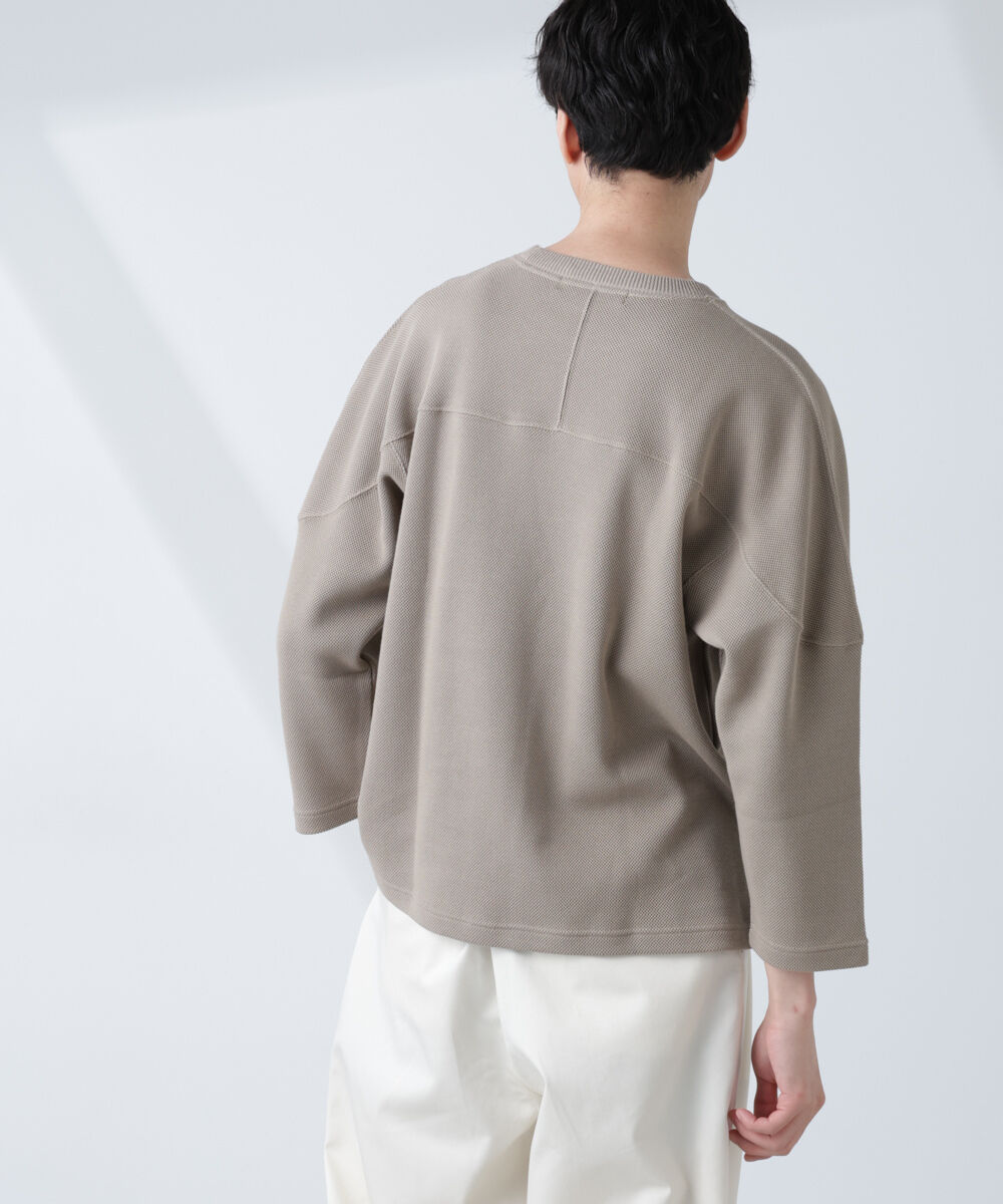 nano･universe「変形ハニカムジャガードフットボールTシャツ」|Tシャツ・カットソー|