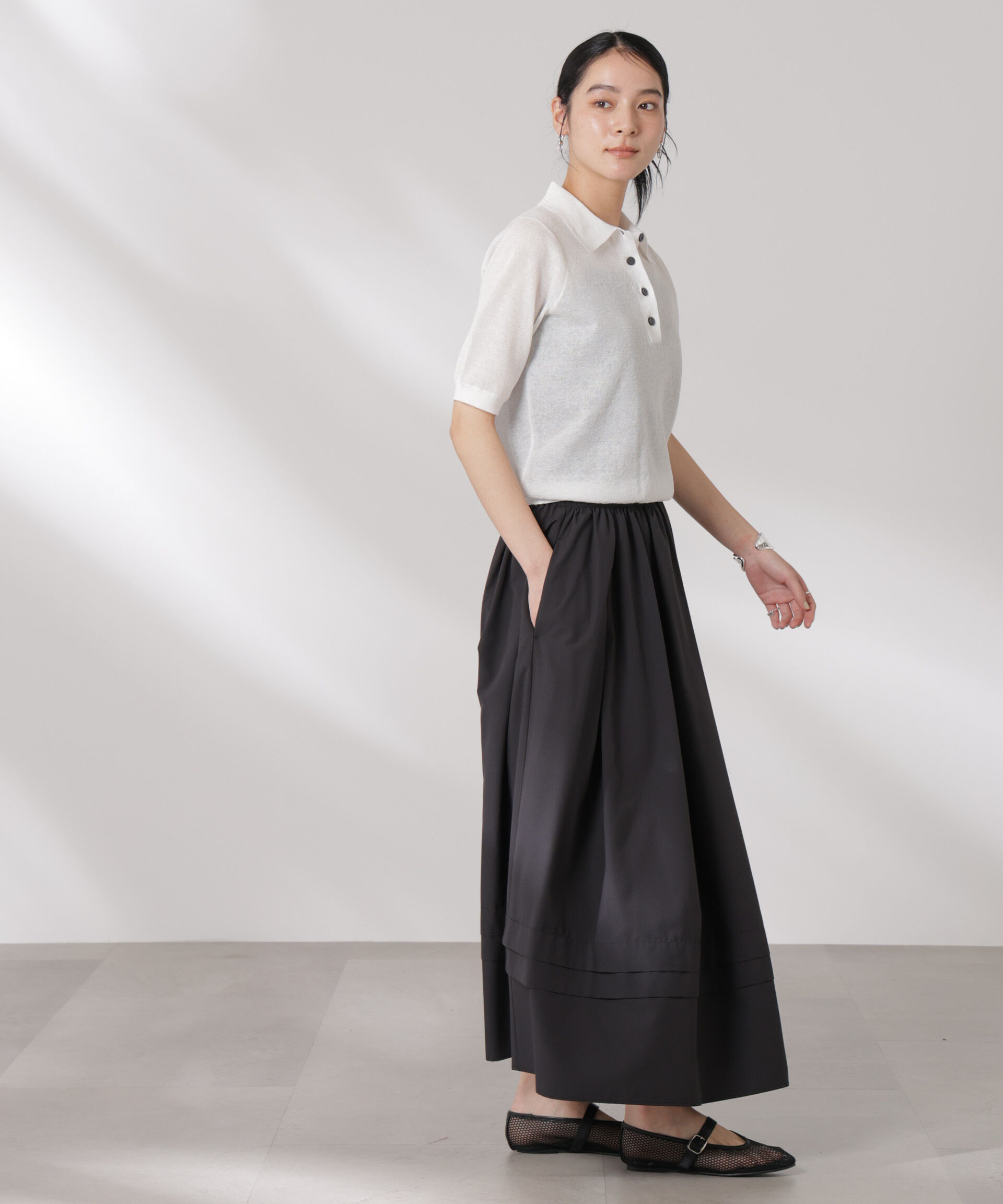 nano･universe「MINOTECH(R)イレギュラータックスカート」|スカート|