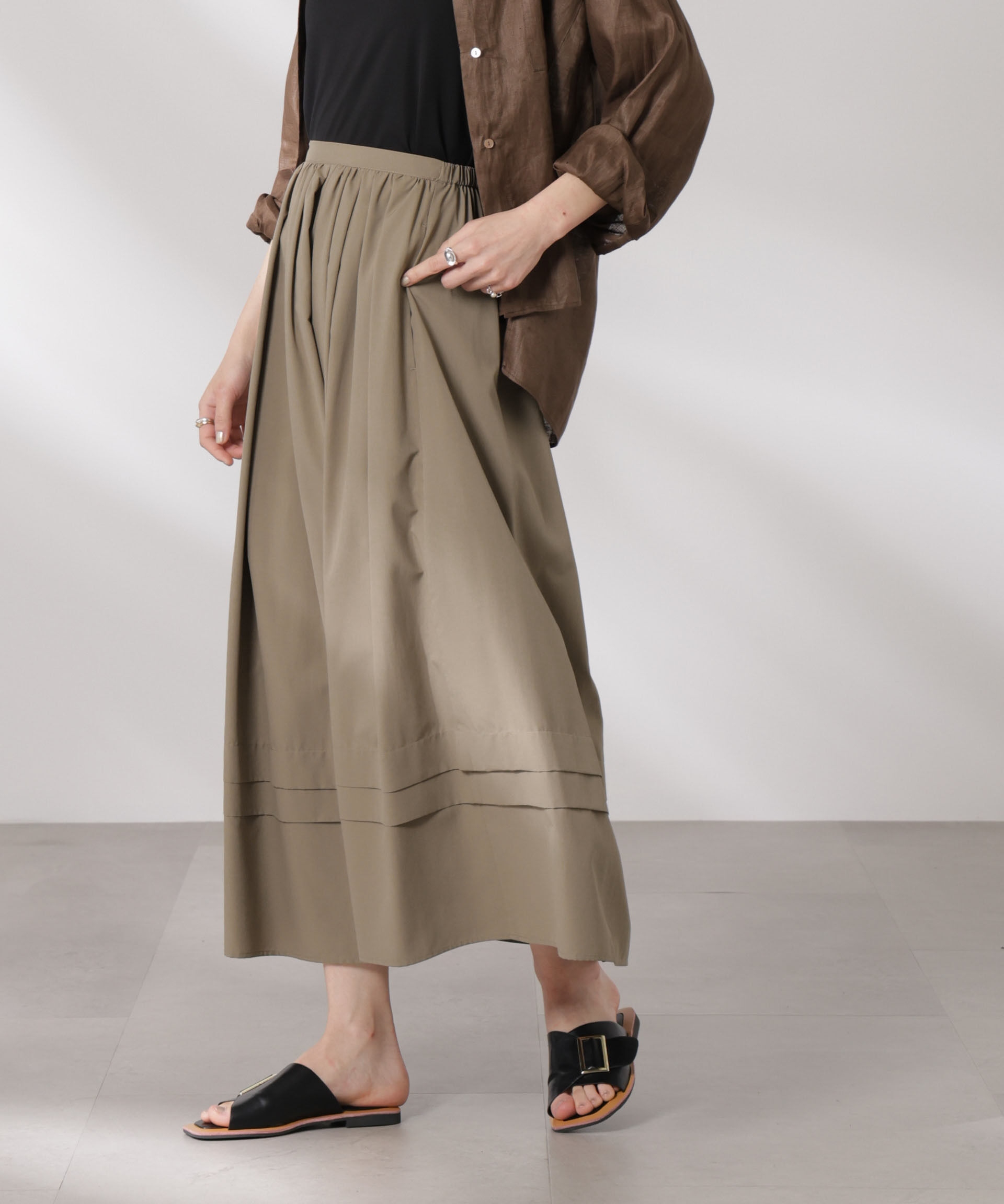 nano･universe「MINOTECH(R)イレギュラータックスカート」|スカート|