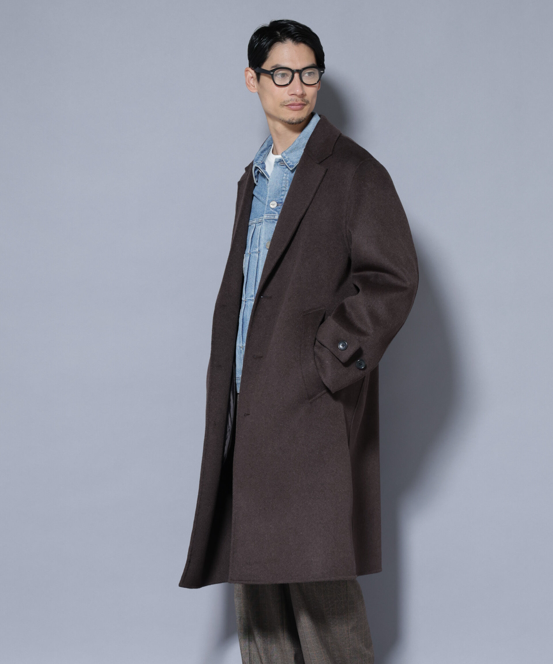 nano･universe「ウールリバーチェスターコート」|その他|ブラウン