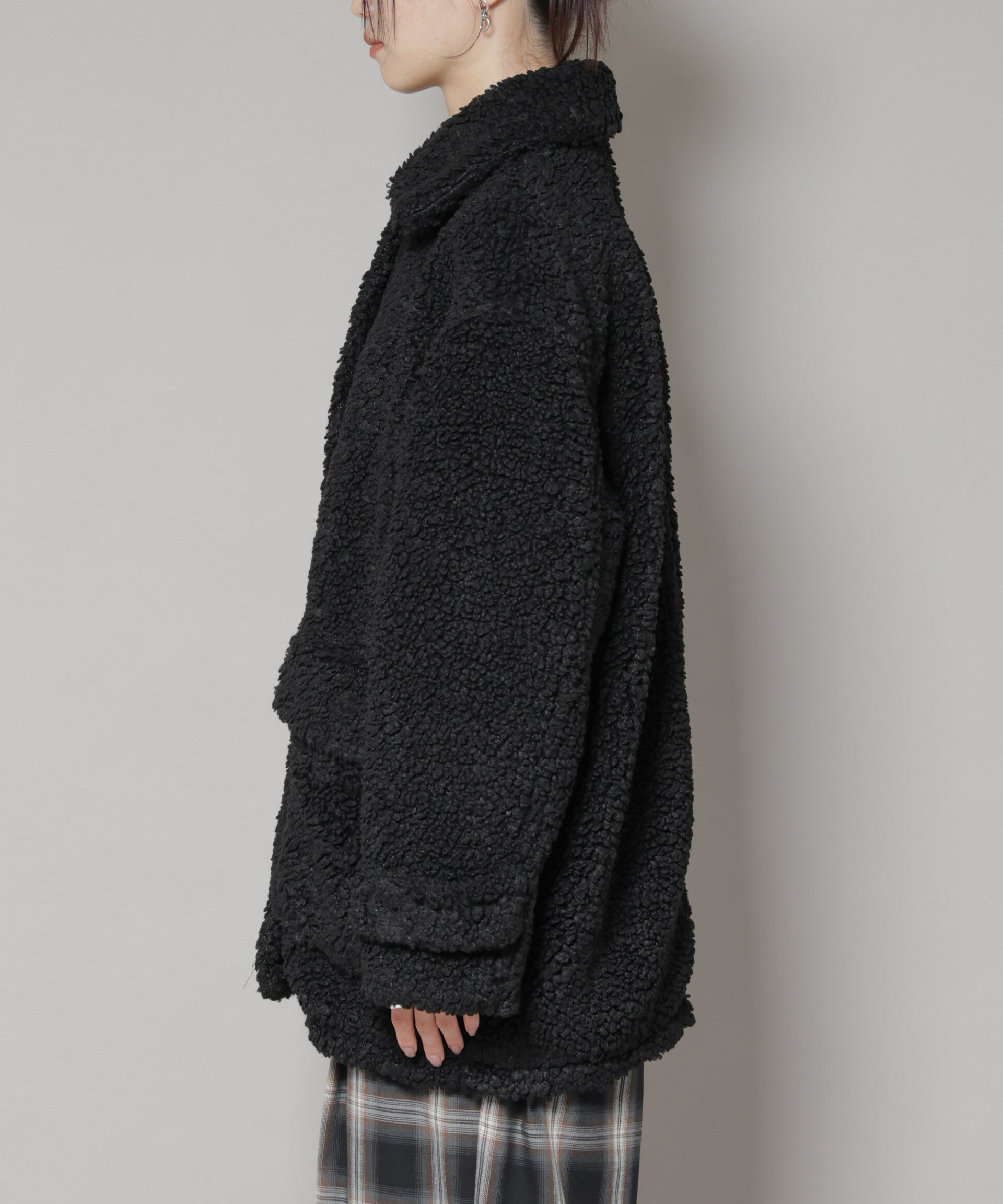 nano･universe「UNIVERSAL OVERALL/BOA HALF COAT」|ブルゾン・スタジャン|