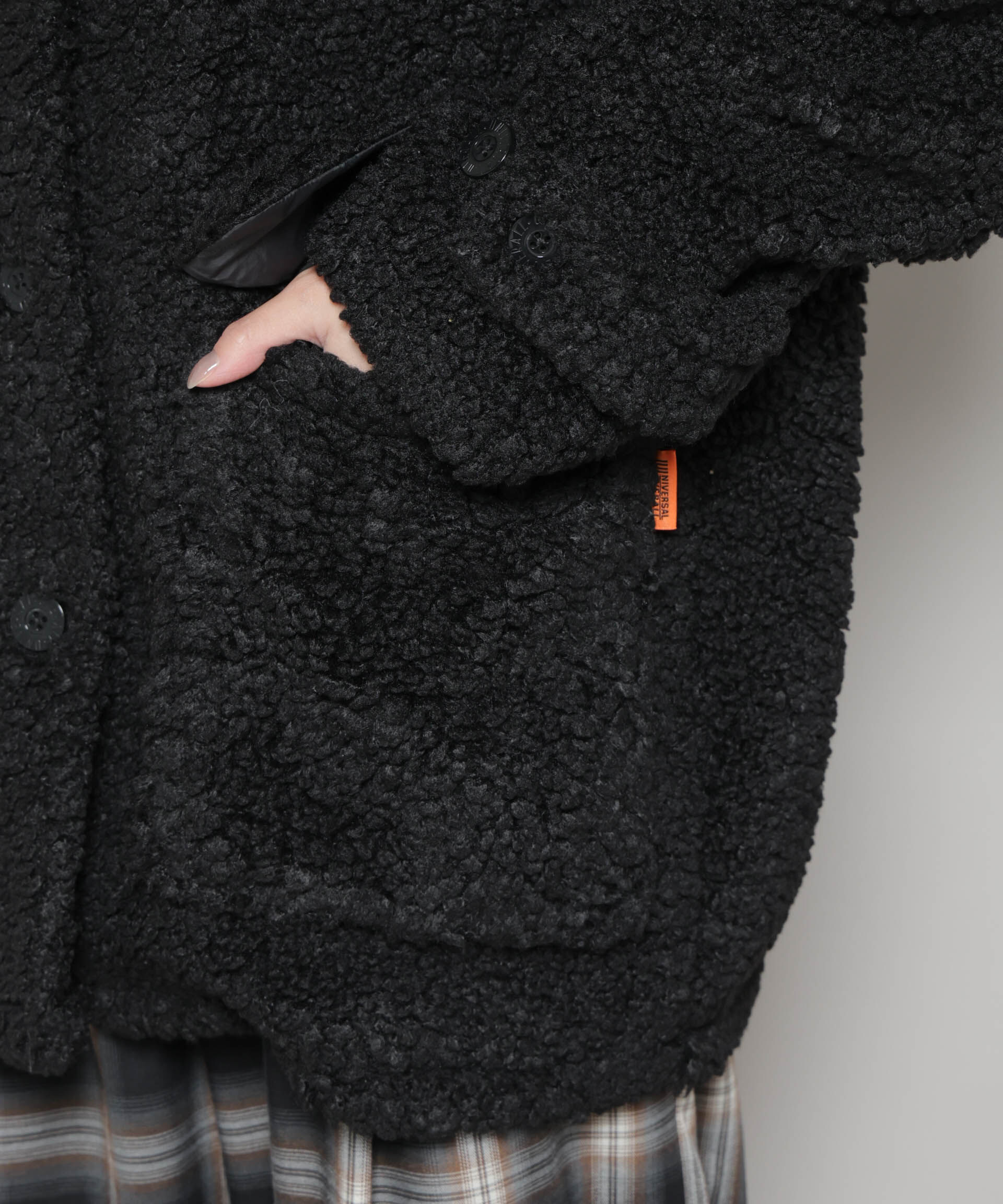 nano･universe「UNIVERSAL OVERALL/BOA HALF COAT」|ブルゾン・スタジャン|