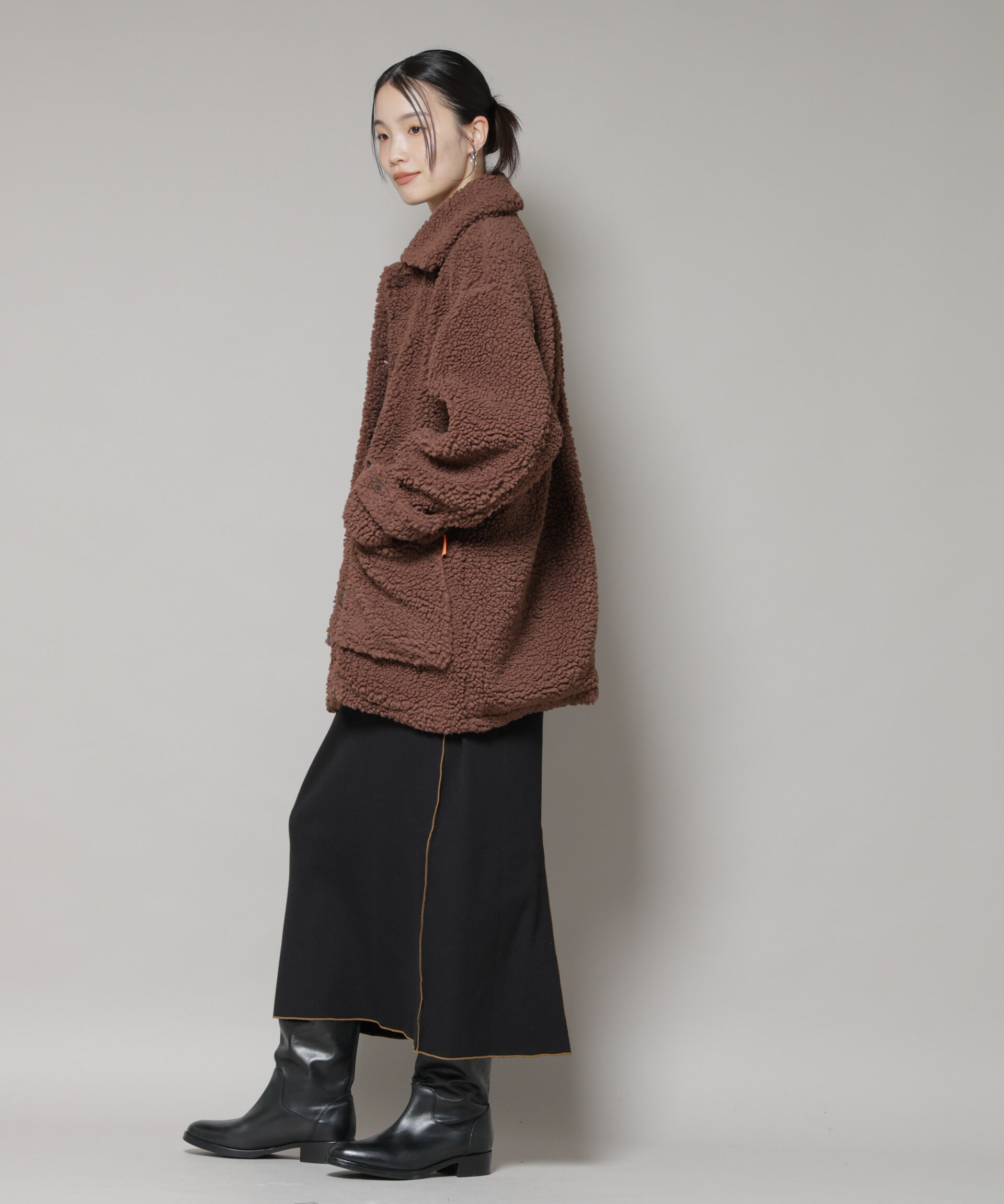 nano･universe「UNIVERSAL OVERALL/BOA HALF COAT」|ブルゾン・スタジャン|