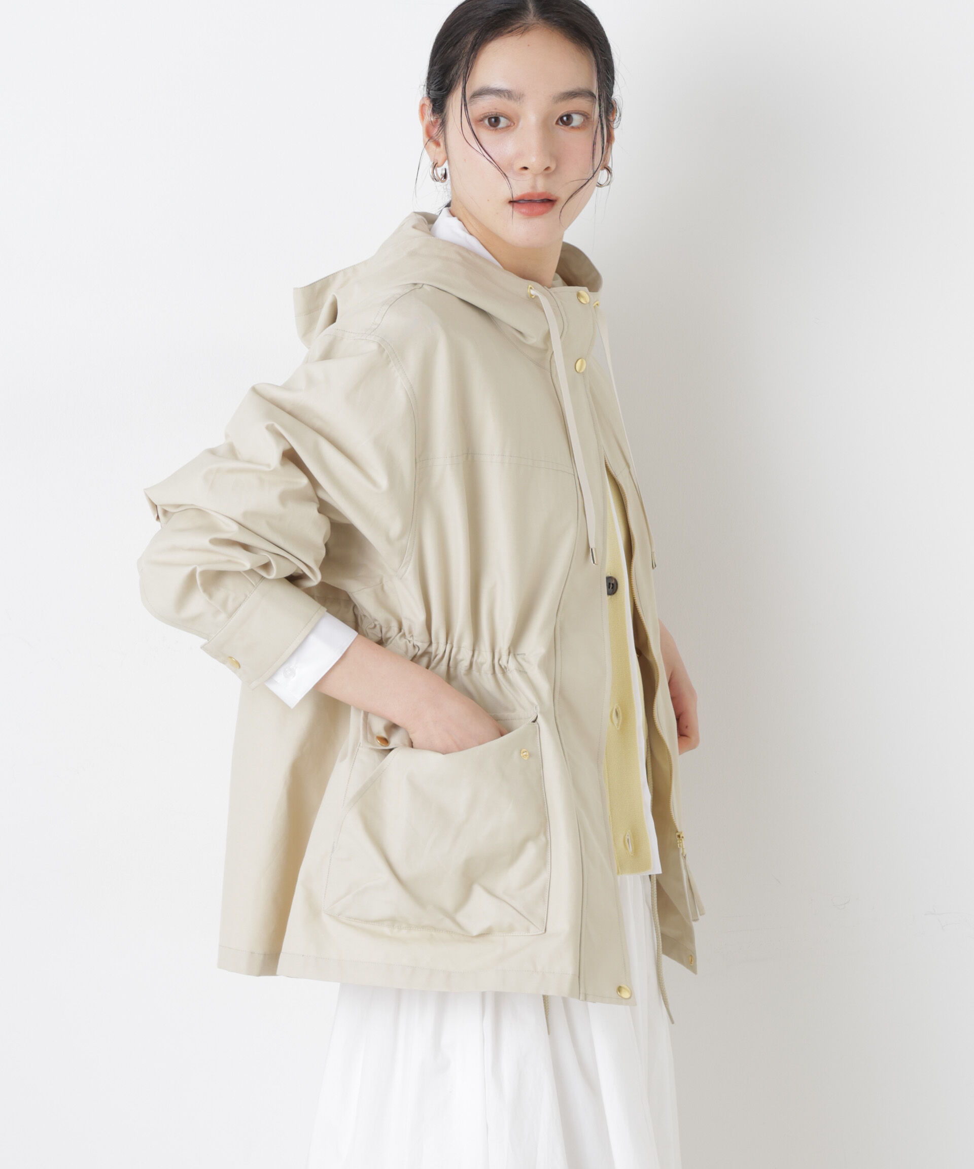 nano･universe「撥水フードブルゾン」|ブルゾン・スタジャン|