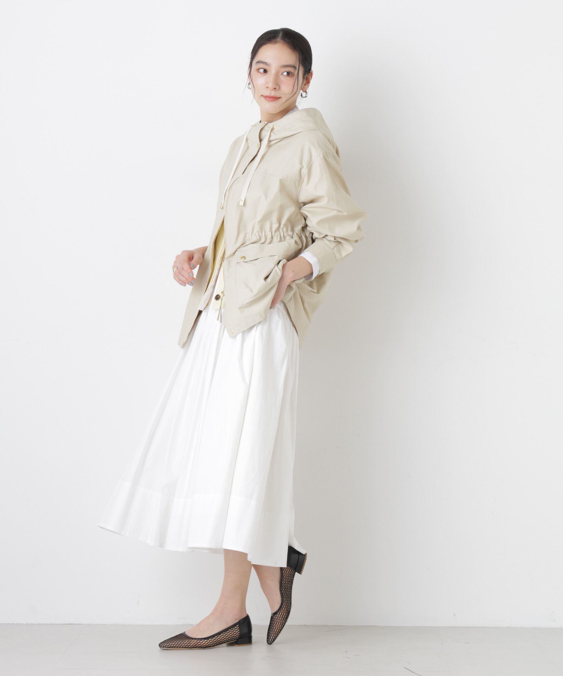 nano･universe「撥水フードブルゾン」|ブルゾン・スタジャン|