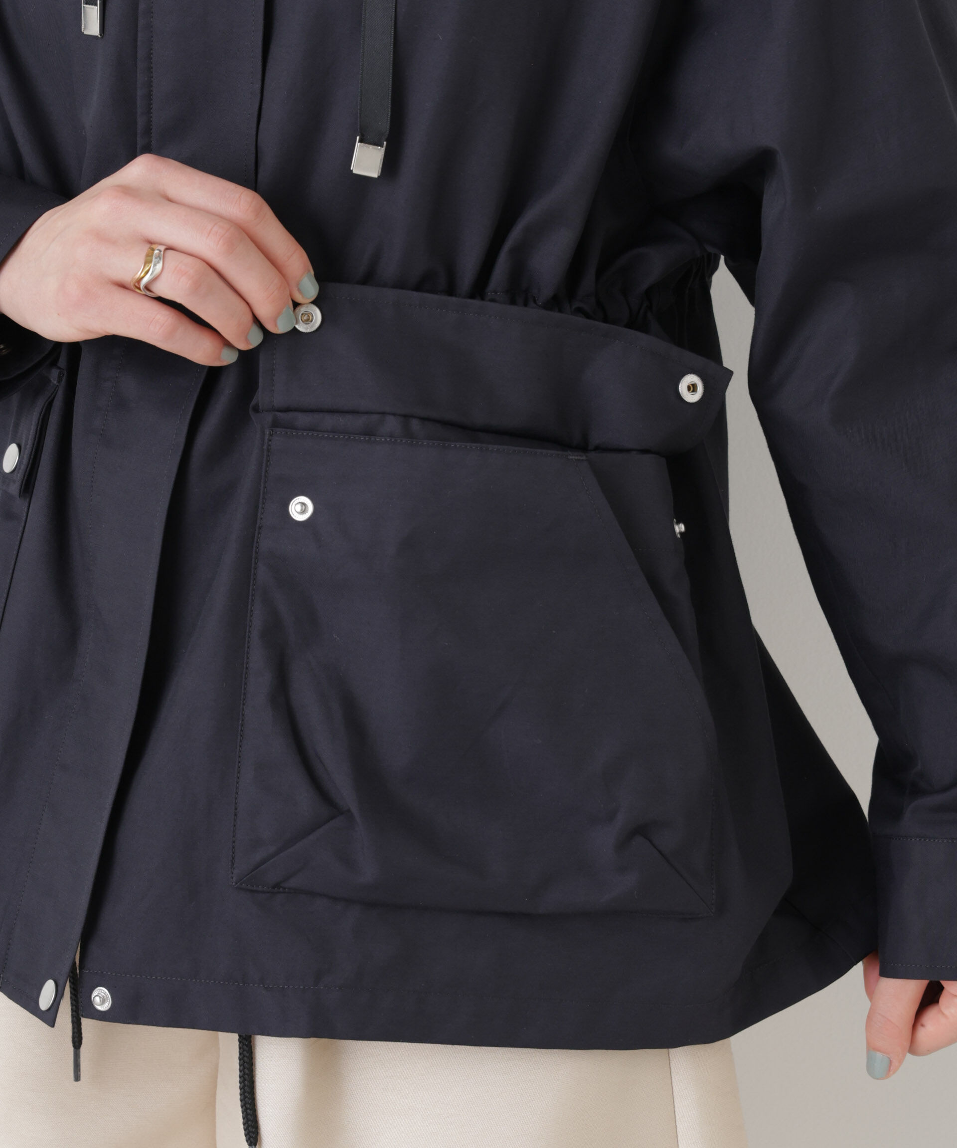 nano･universe「撥水フードブルゾン」|ブルゾン・スタジャン|