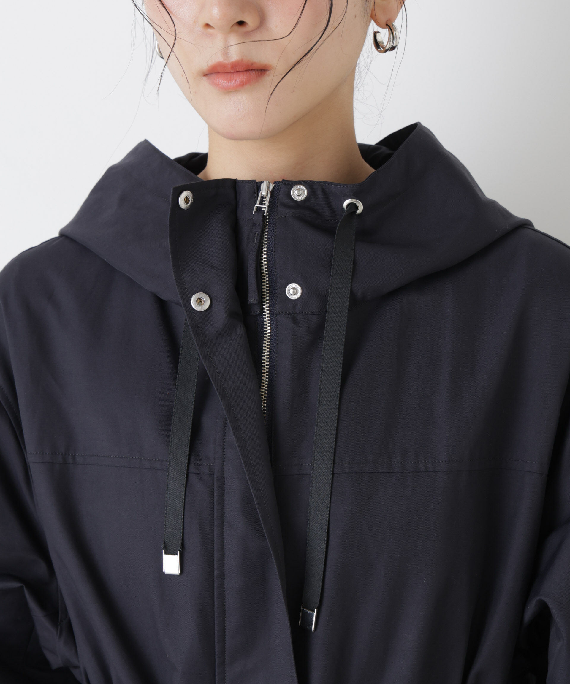 nano･universe「撥水フードブルゾン」|ブルゾン・スタジャン|