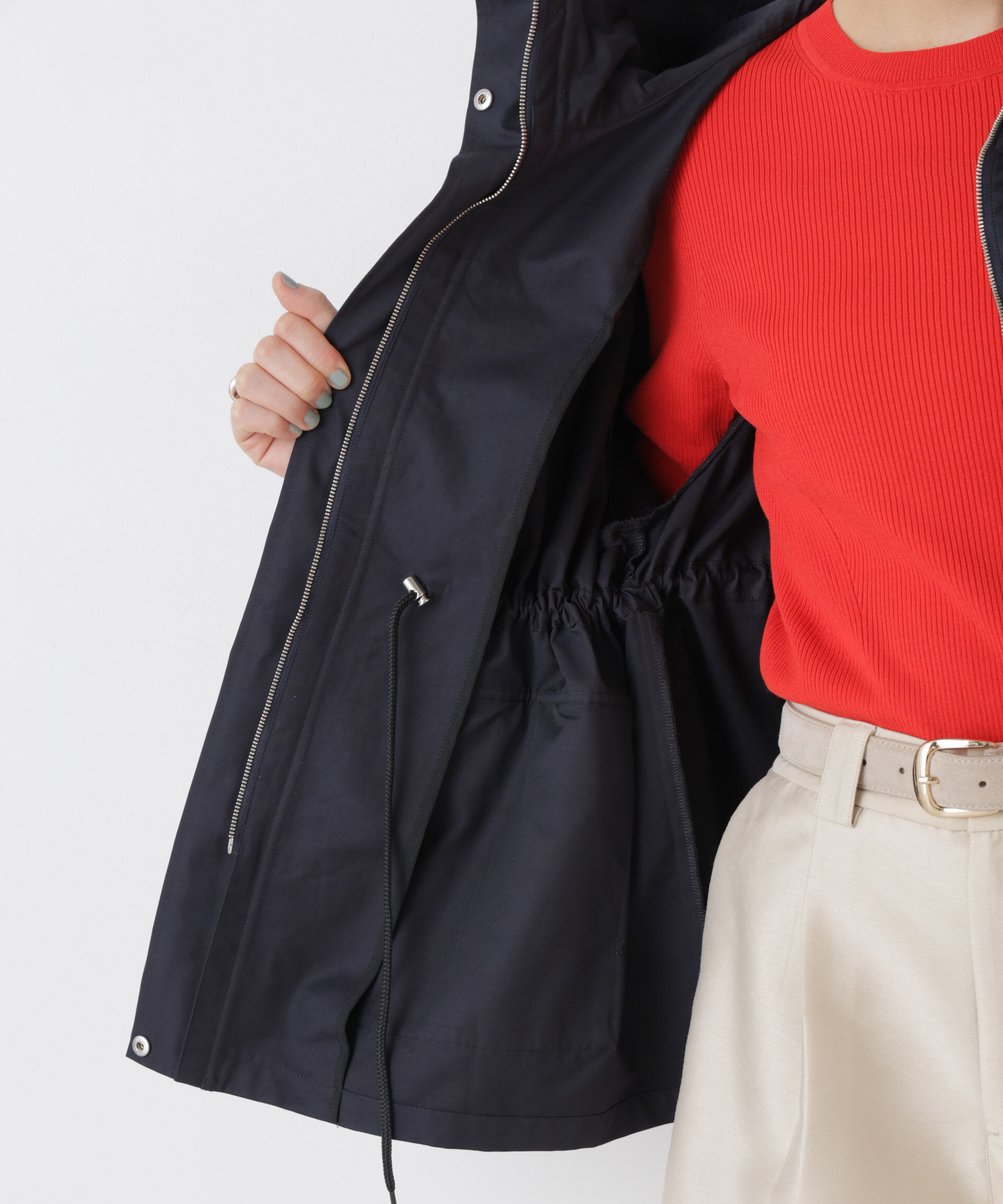 nano･universe「撥水フードブルゾン」|ブルゾン・スタジャン|