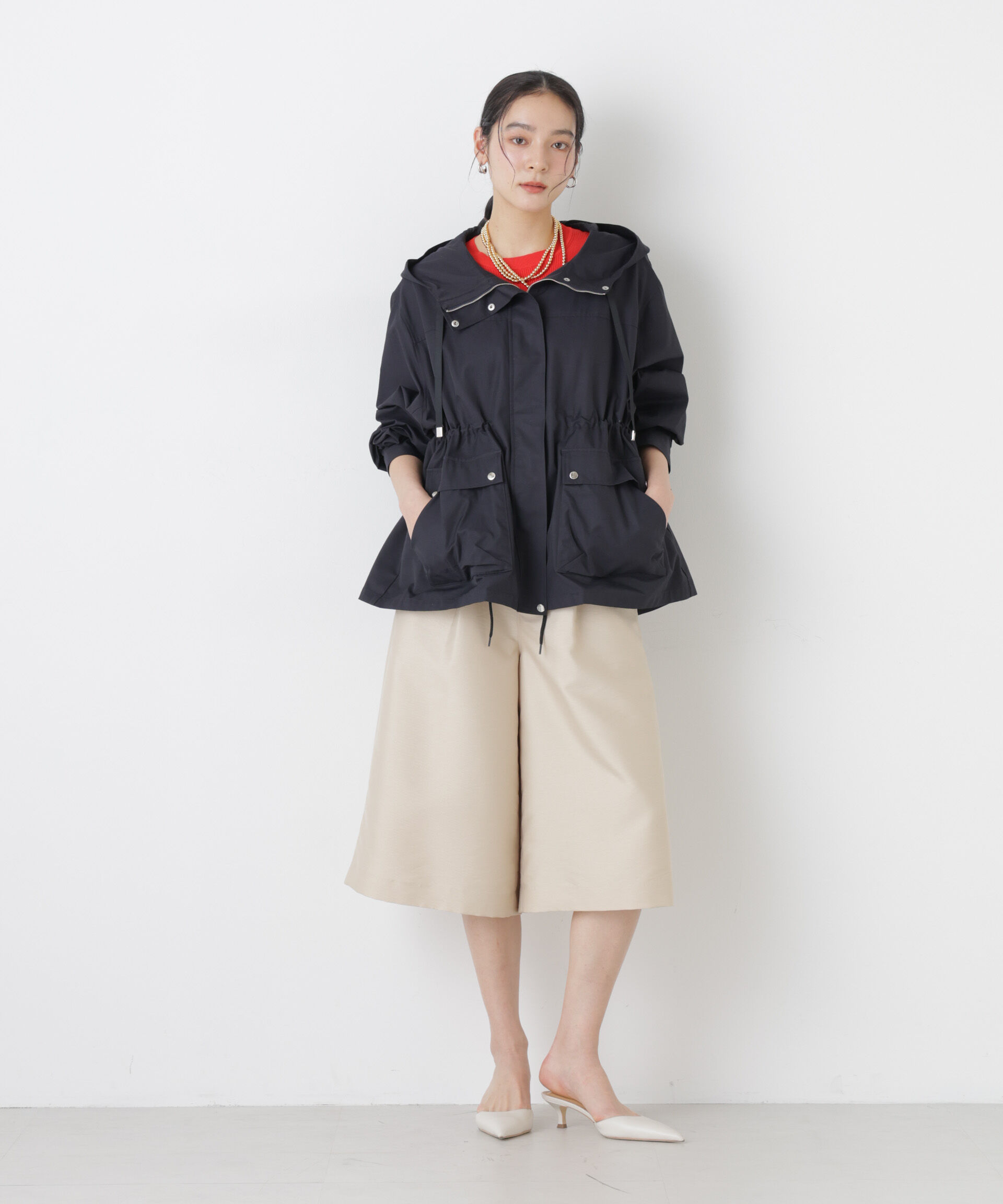 nano･universe「撥水フードブルゾン」|ブルゾン・スタジャン|