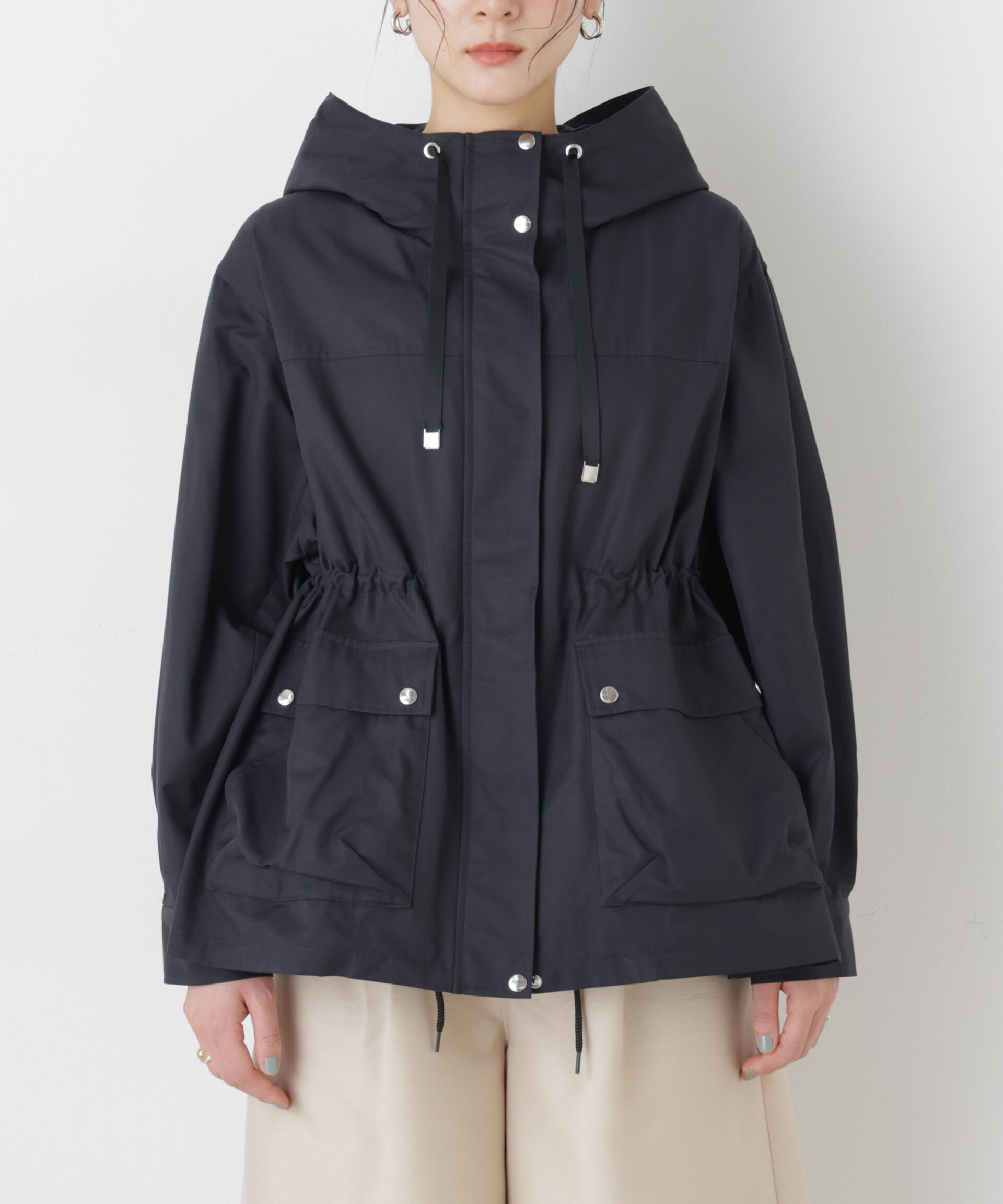 nano･universe「撥水フードブルゾン」|ブルゾン・スタジャン|