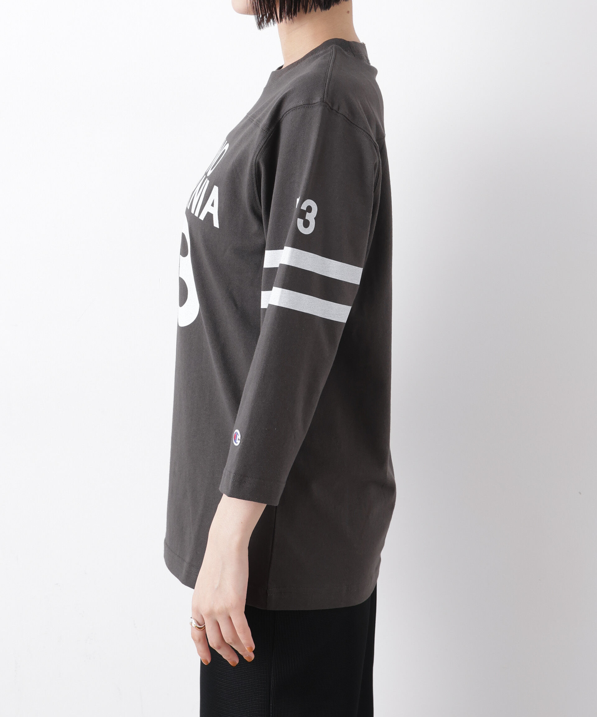 nano･universe「Champion/3/4 SLEEVE FOOTBALL T-SHIRT」|Tシャツ・カットソー|