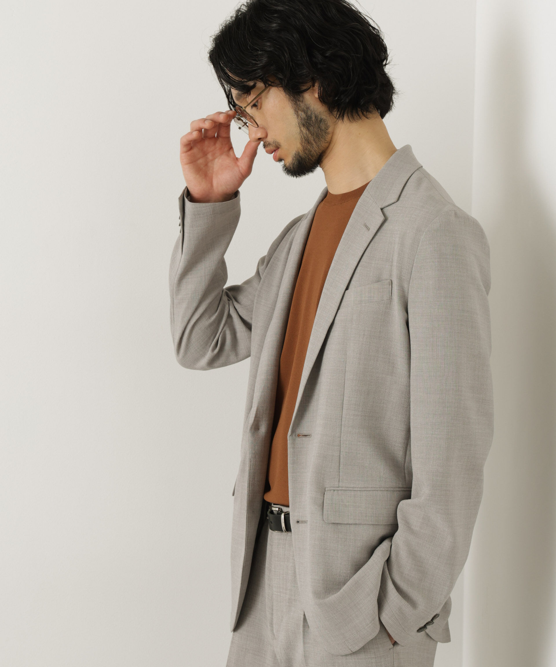 nano･universe「｢Damerino｣Reflax(R)キャンバスセットアップ/吸水速乾・防シワ」|スーツ|