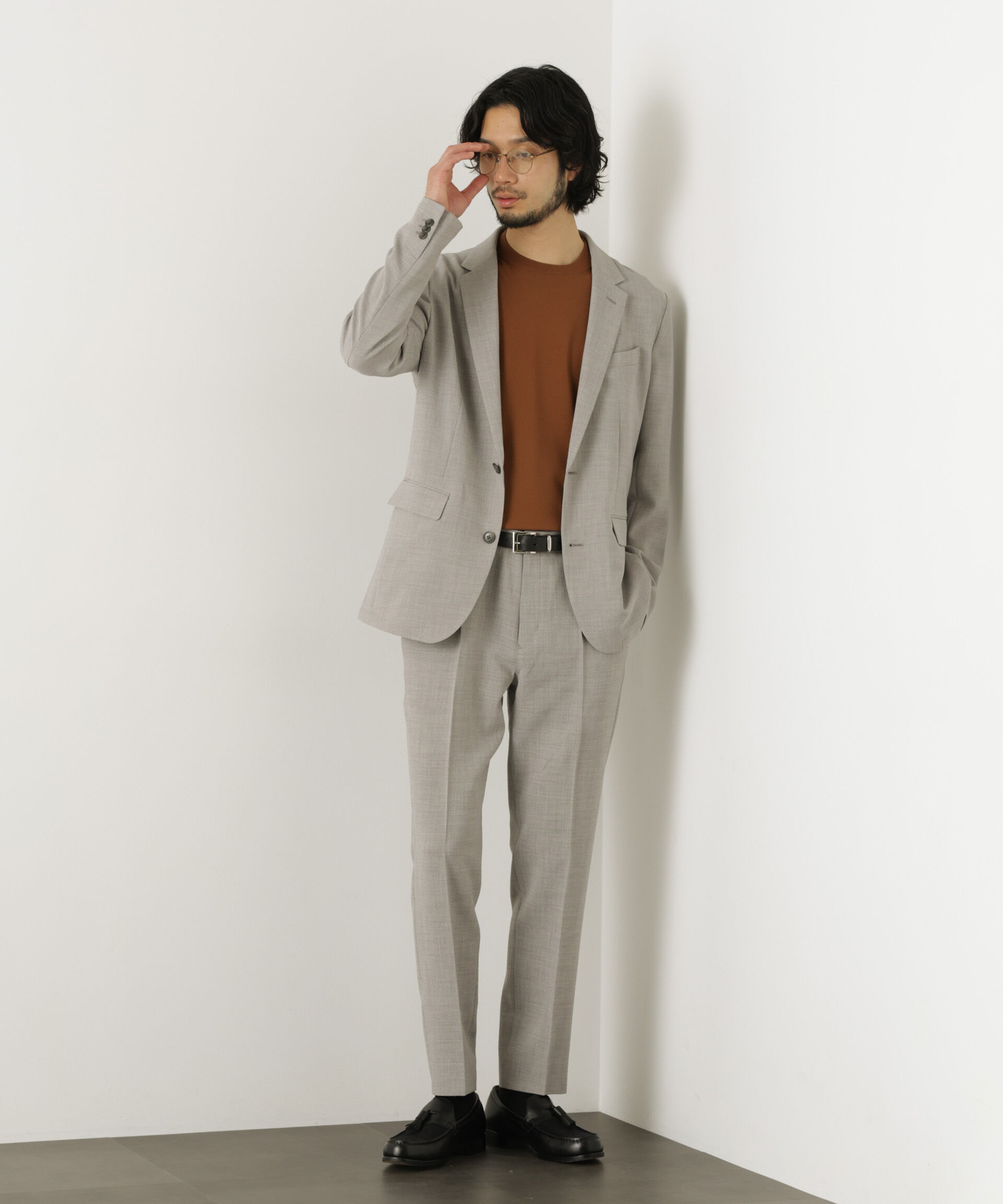 nano･universe「｢Damerino｣Reflax(R)キャンバスセットアップ/吸水速乾・防シワ」|スーツ|