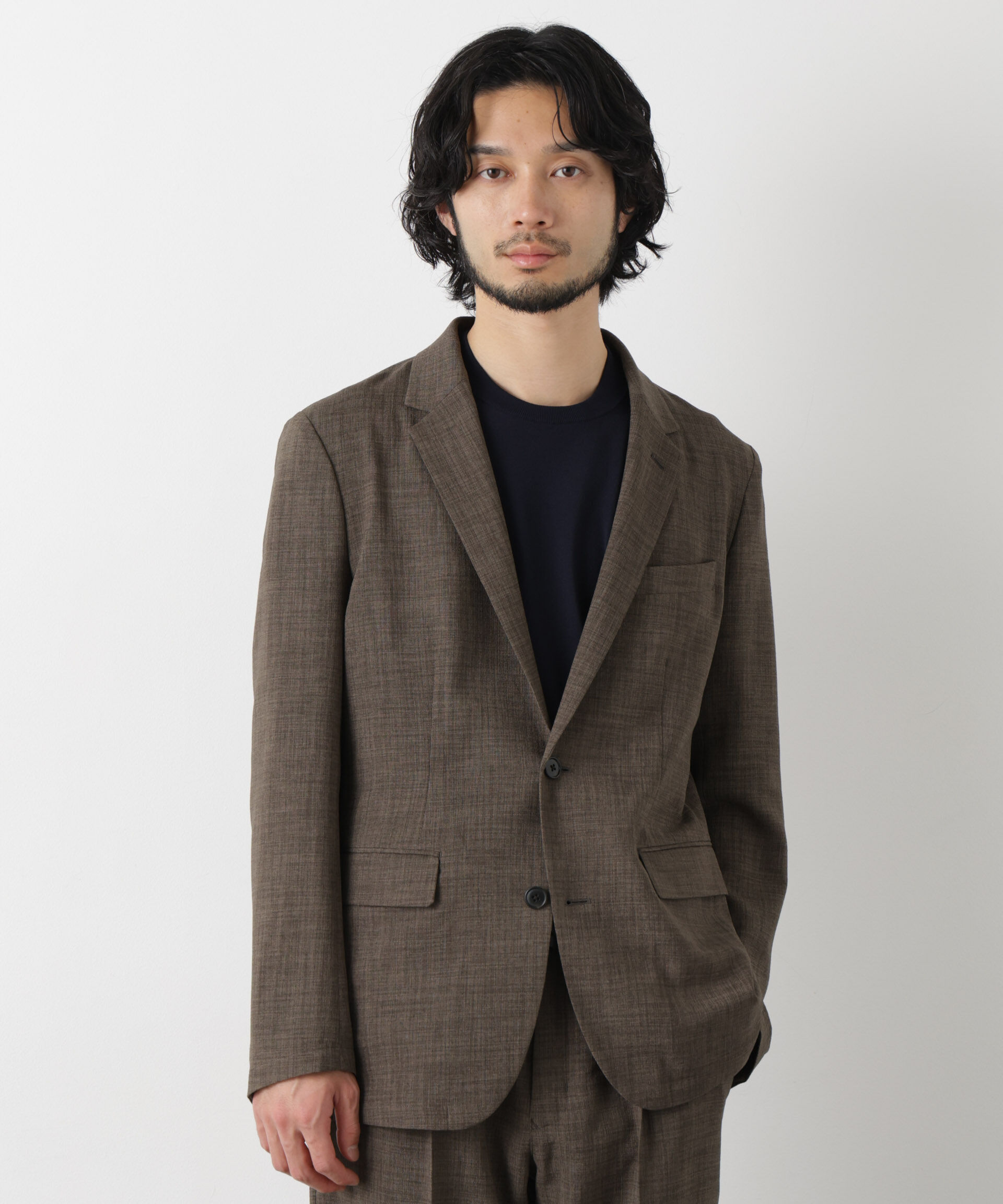 nano･universe「｢Damerino｣Reflax(R)キャンバスセットアップ/吸水速乾・防シワ」|スーツ|