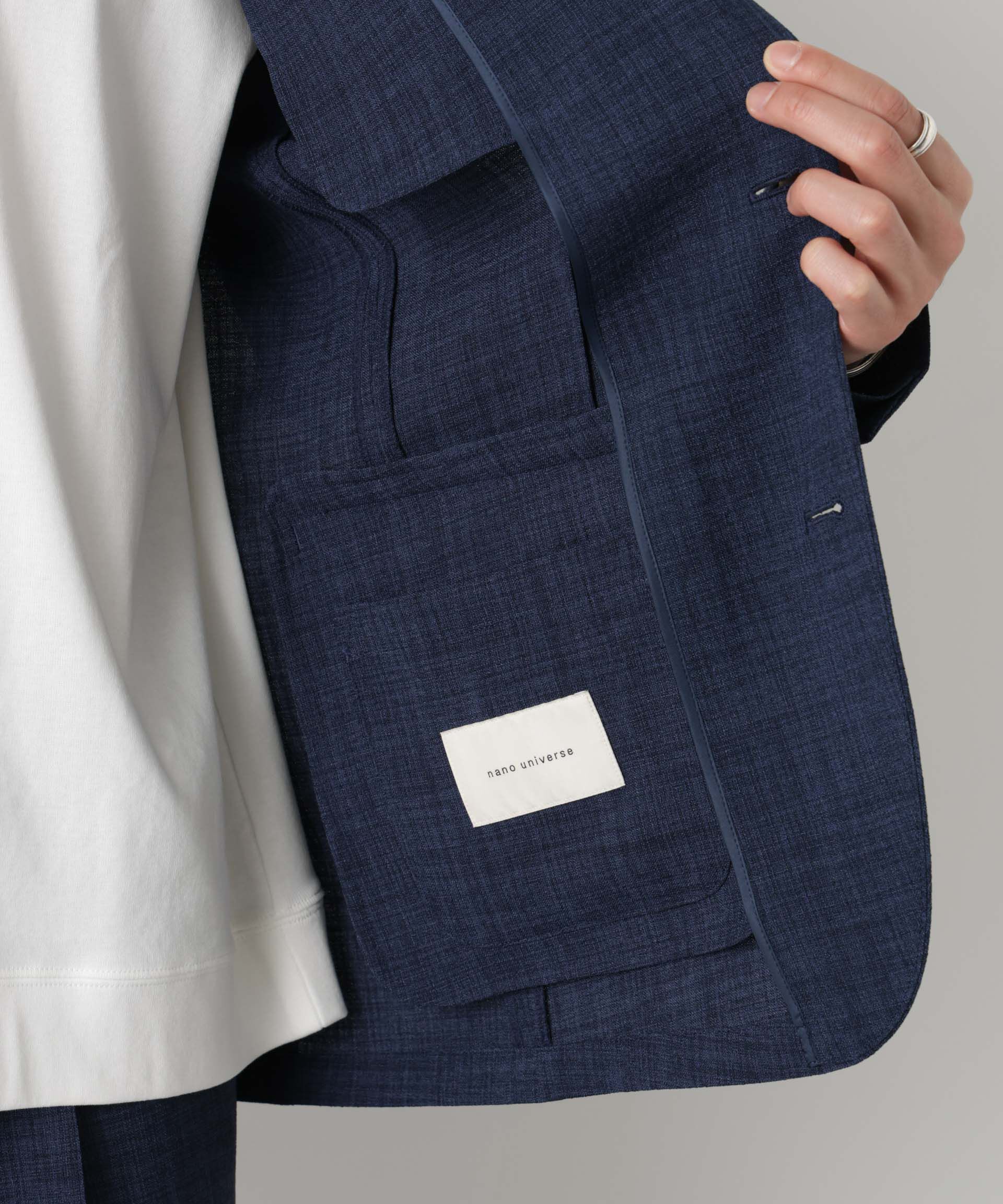 nano･universe「｢Damerino｣Reflax(R)キャンバスセットアップ/吸水速乾・防シワ」|スーツ|