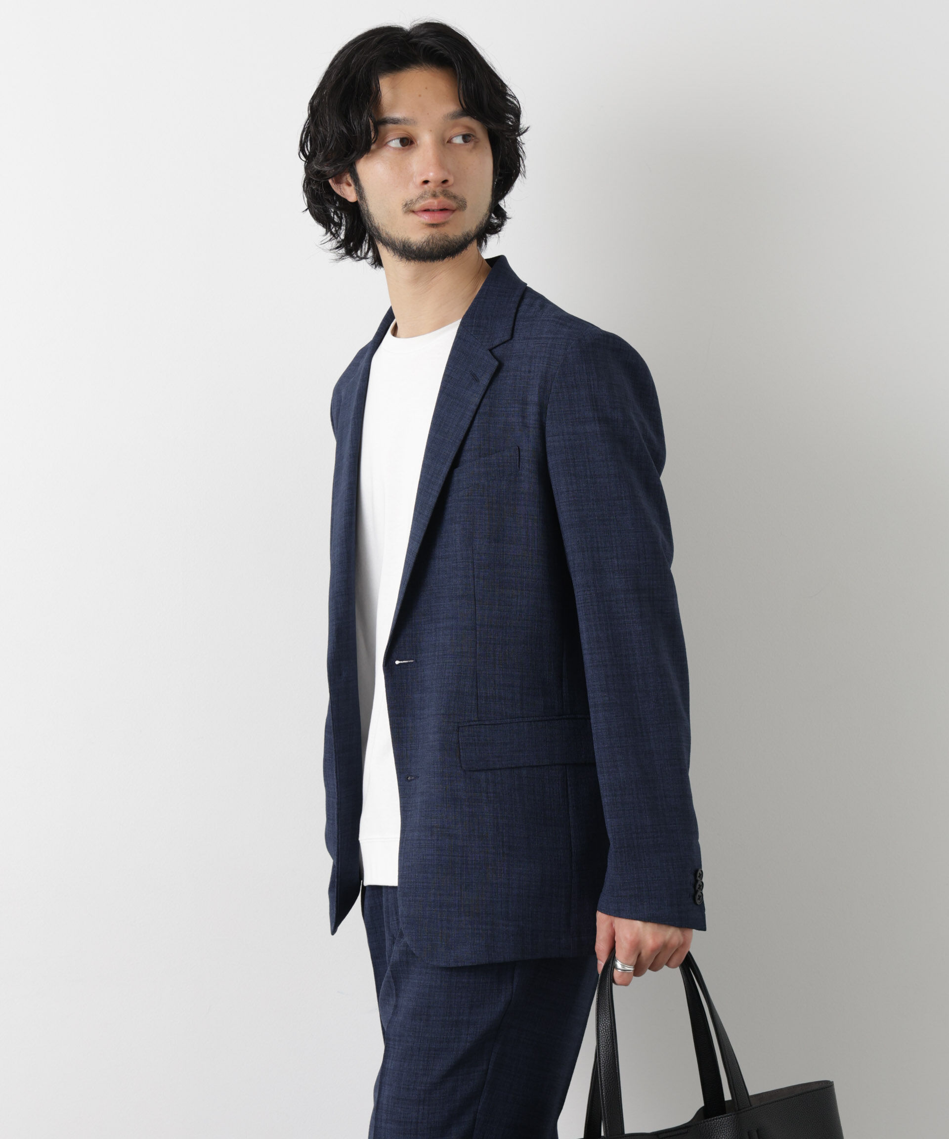 nano･universe「｢Damerino｣Reflax(R)キャンバスセットアップ/吸水速乾・防シワ」|スーツ|