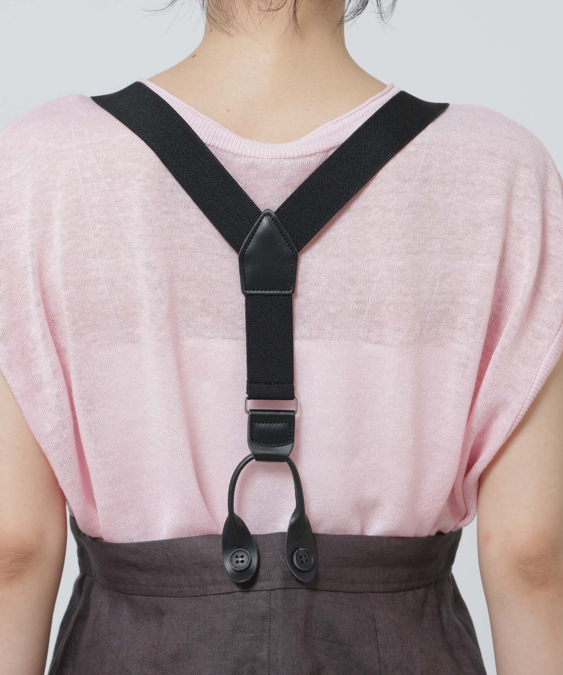 nano･universe「European Flax サスペンダー付きスカート(セットアップ可)」|スカート|