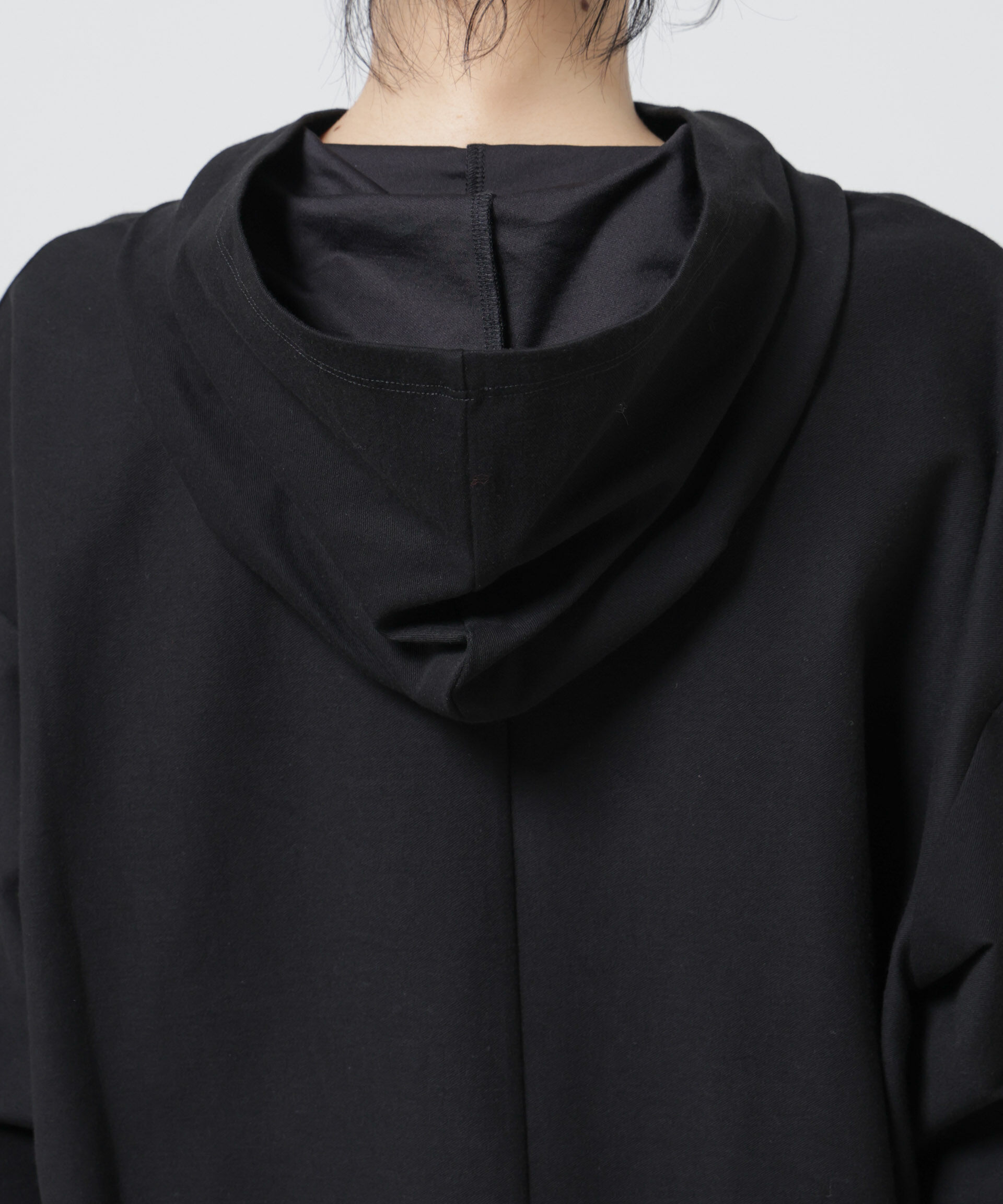 nano･universe「「Meaningful Continuity」coveross(R)ツイル調冷感プレーティング天竺パーカー」|Tシャツ・カットソー|