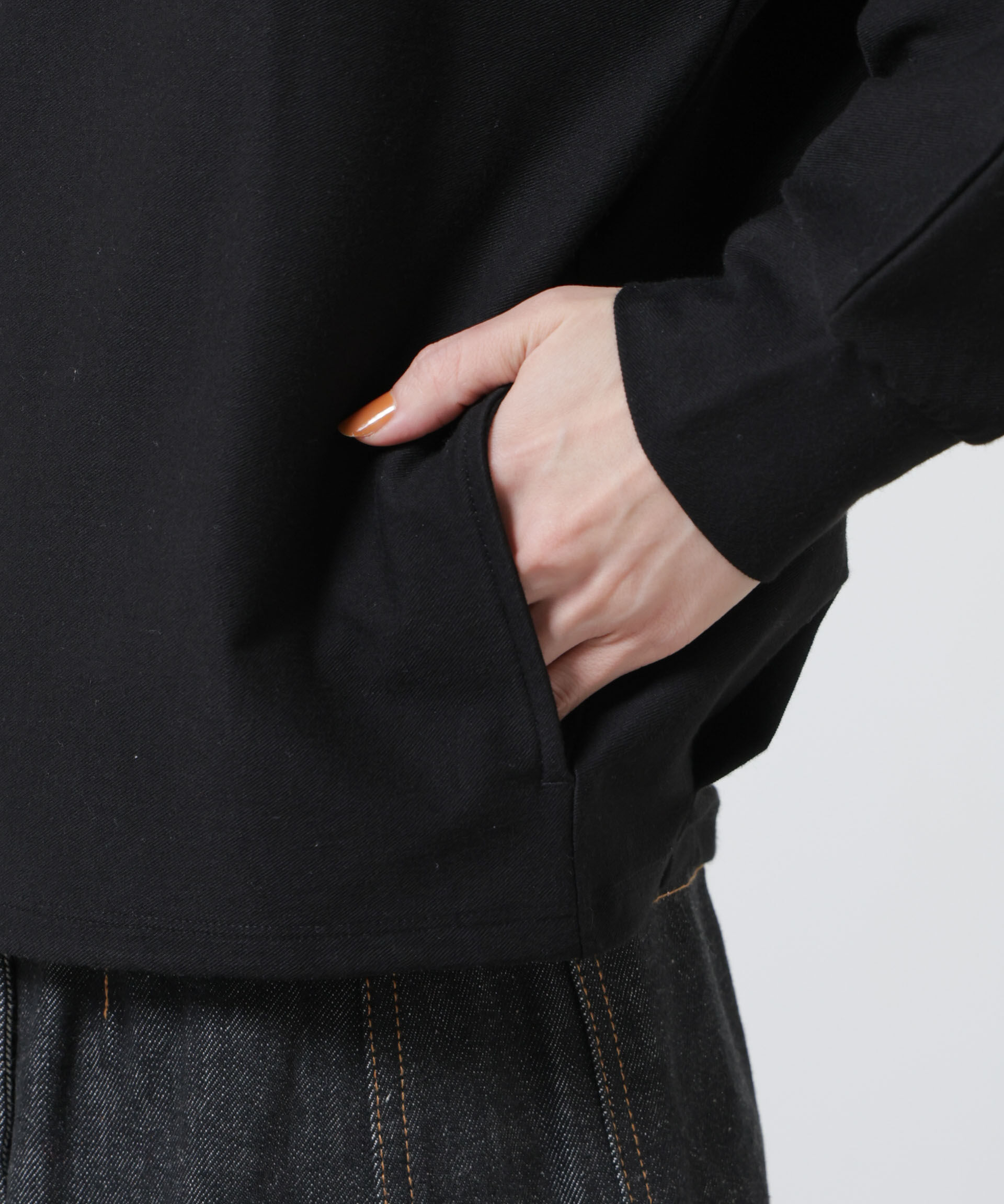 nano･universe「「Meaningful Continuity」coveross(R)ツイル調冷感プレーティング天竺パーカー」|Tシャツ・カットソー|