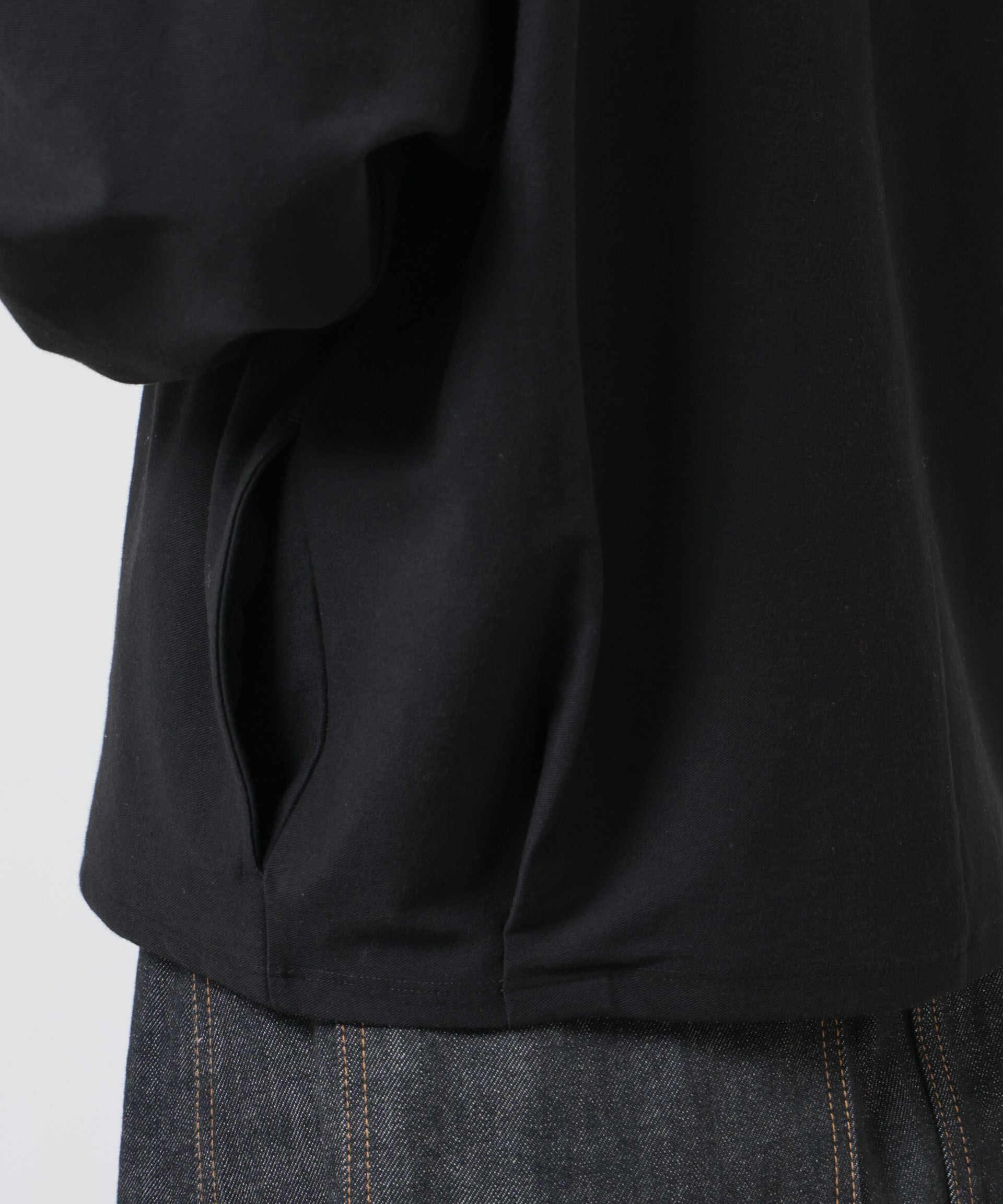 nano･universe「「Meaningful Continuity」coveross(R)ツイル調冷感プレーティング天竺パーカー」|Tシャツ・カットソー|