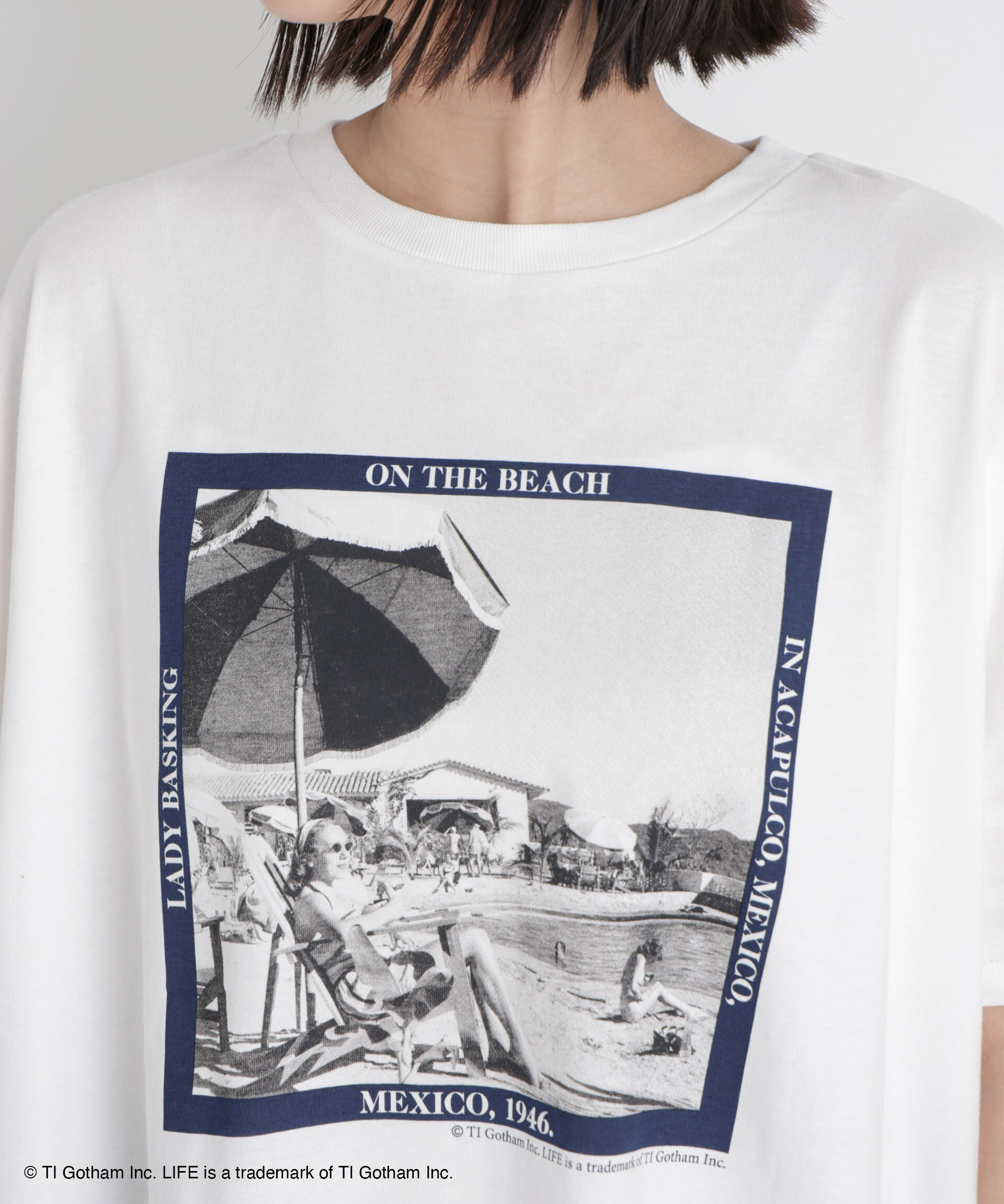 nano･universe「GOOD ROCK SPEED/LIFE PICTURE COLLECTION Big Tshirts White」|Tシャツ・カットソー|