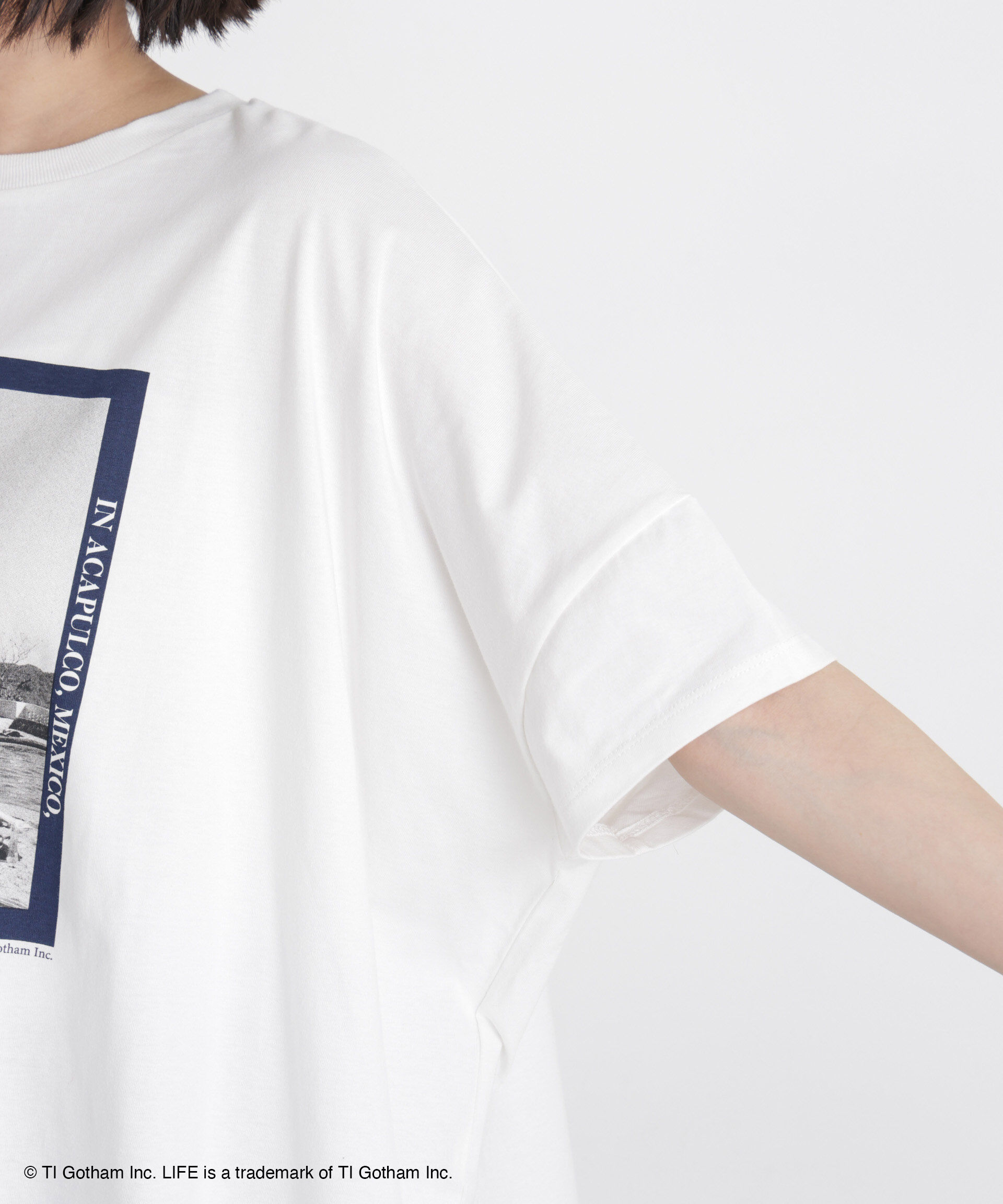 nano･universe「GOOD ROCK SPEED/LIFE PICTURE COLLECTION Big Tshirts White」|Tシャツ・カットソー|