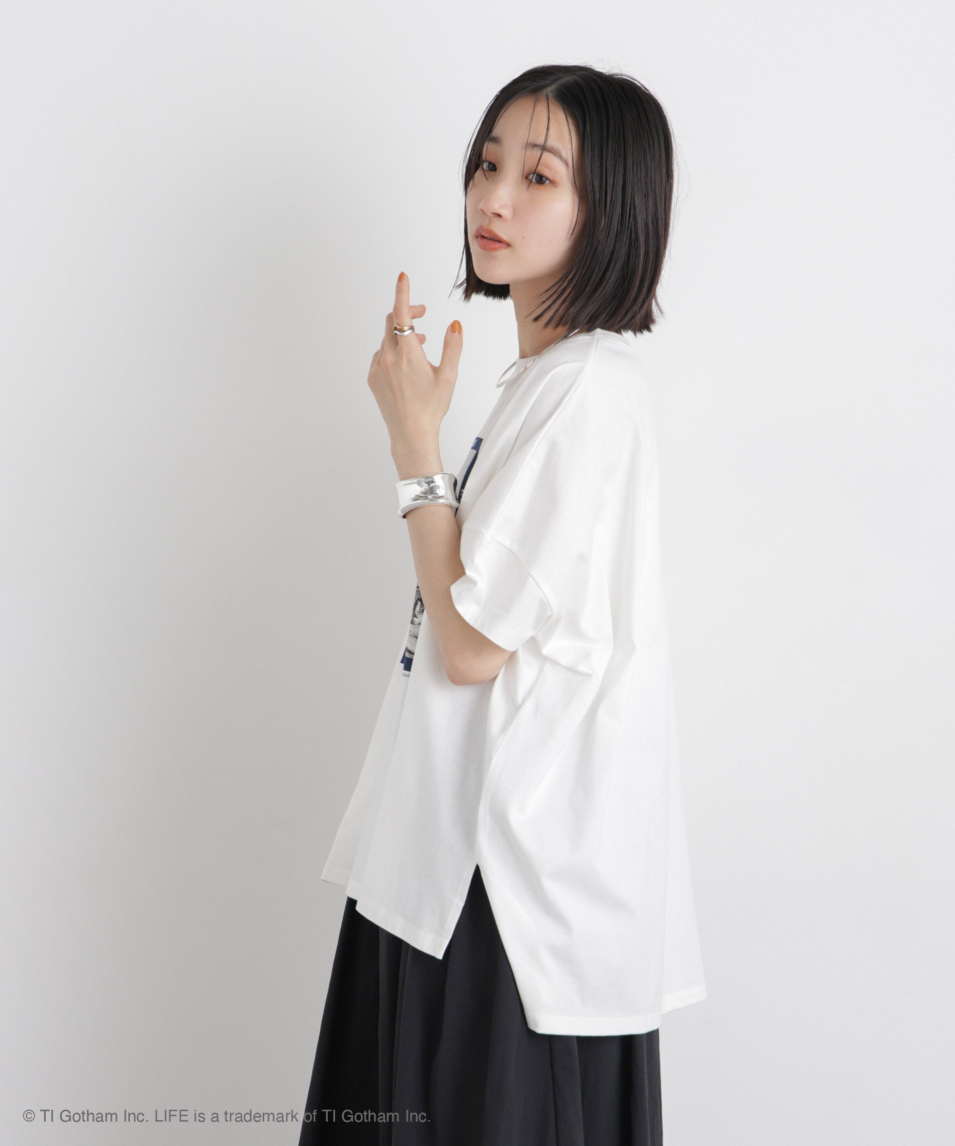 nano･universe「GOOD ROCK SPEED/LIFE PICTURE COLLECTION Big Tshirts White」|Tシャツ・カットソー|