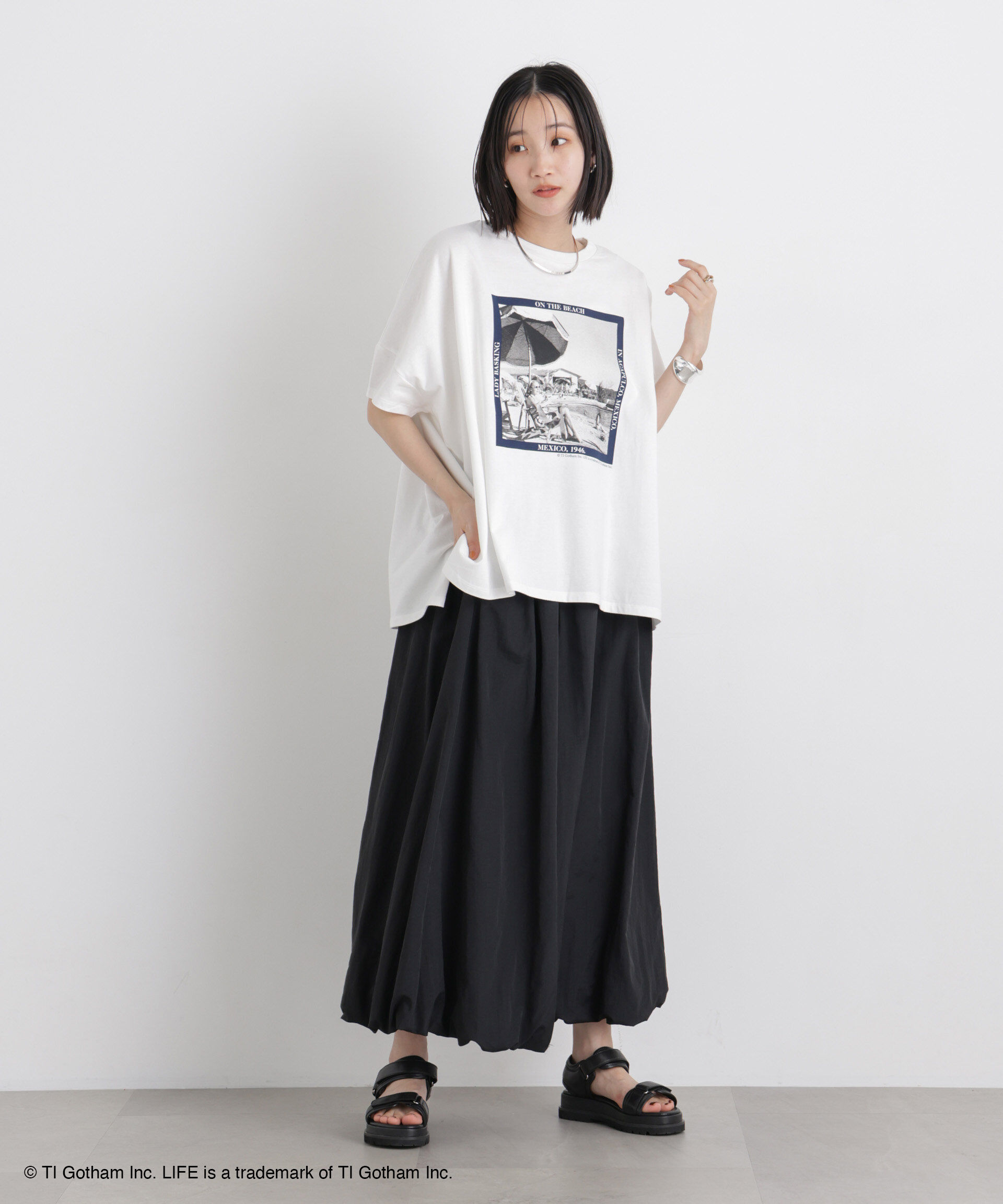 nano･universe「GOOD ROCK SPEED/LIFE PICTURE COLLECTION Big Tshirts White」|Tシャツ・カットソー|