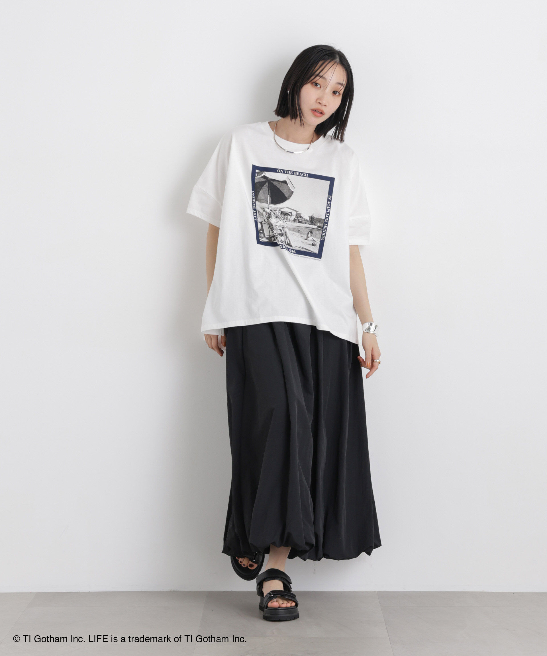 nano･universe「GOOD ROCK SPEED/LIFE PICTURE COLLECTION Big Tshirts White」|Tシャツ・カットソー|