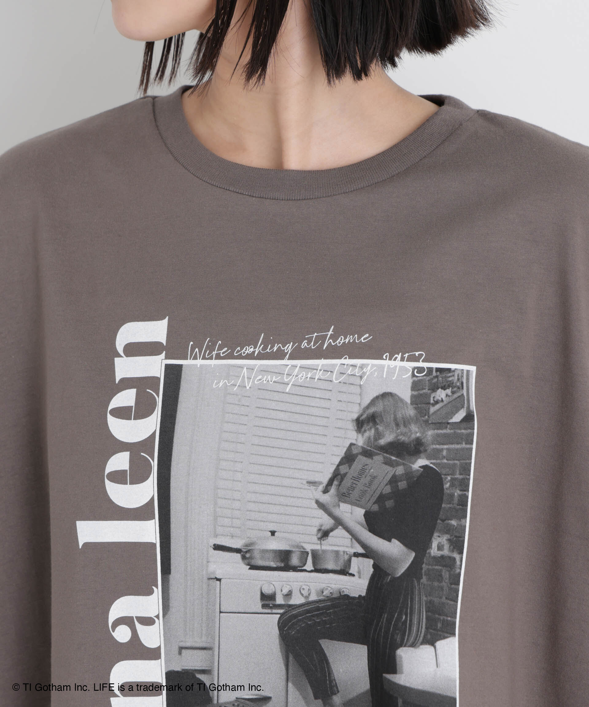 nano･universe「GOOD ROCK SPEED/LIFE PICTURE COLLECTION Big Tshirts Charcoal」|Tシャツ・カットソー|