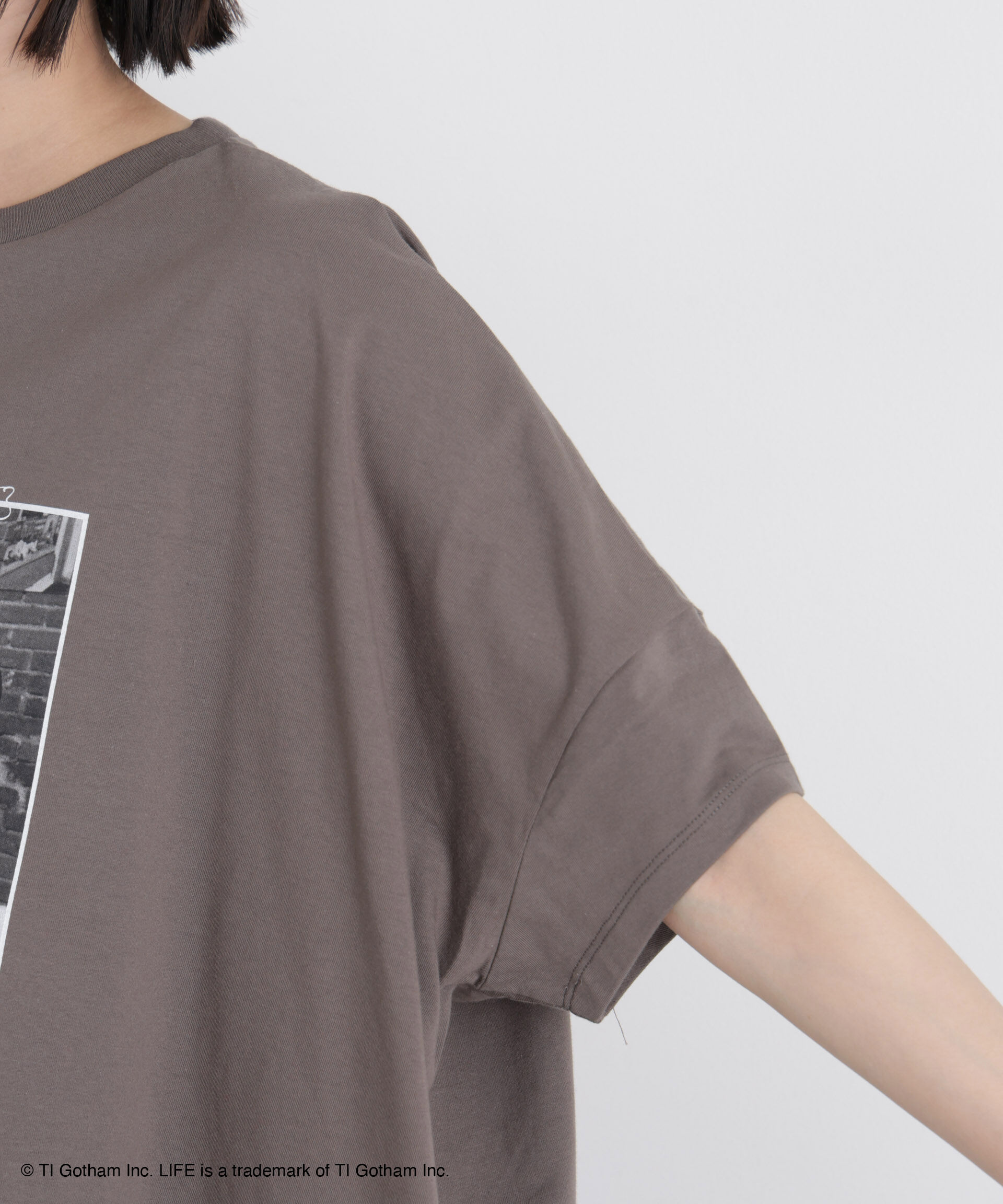 nano･universe「GOOD ROCK SPEED/LIFE PICTURE COLLECTION Big Tshirts Charcoal」|Tシャツ・カットソー|