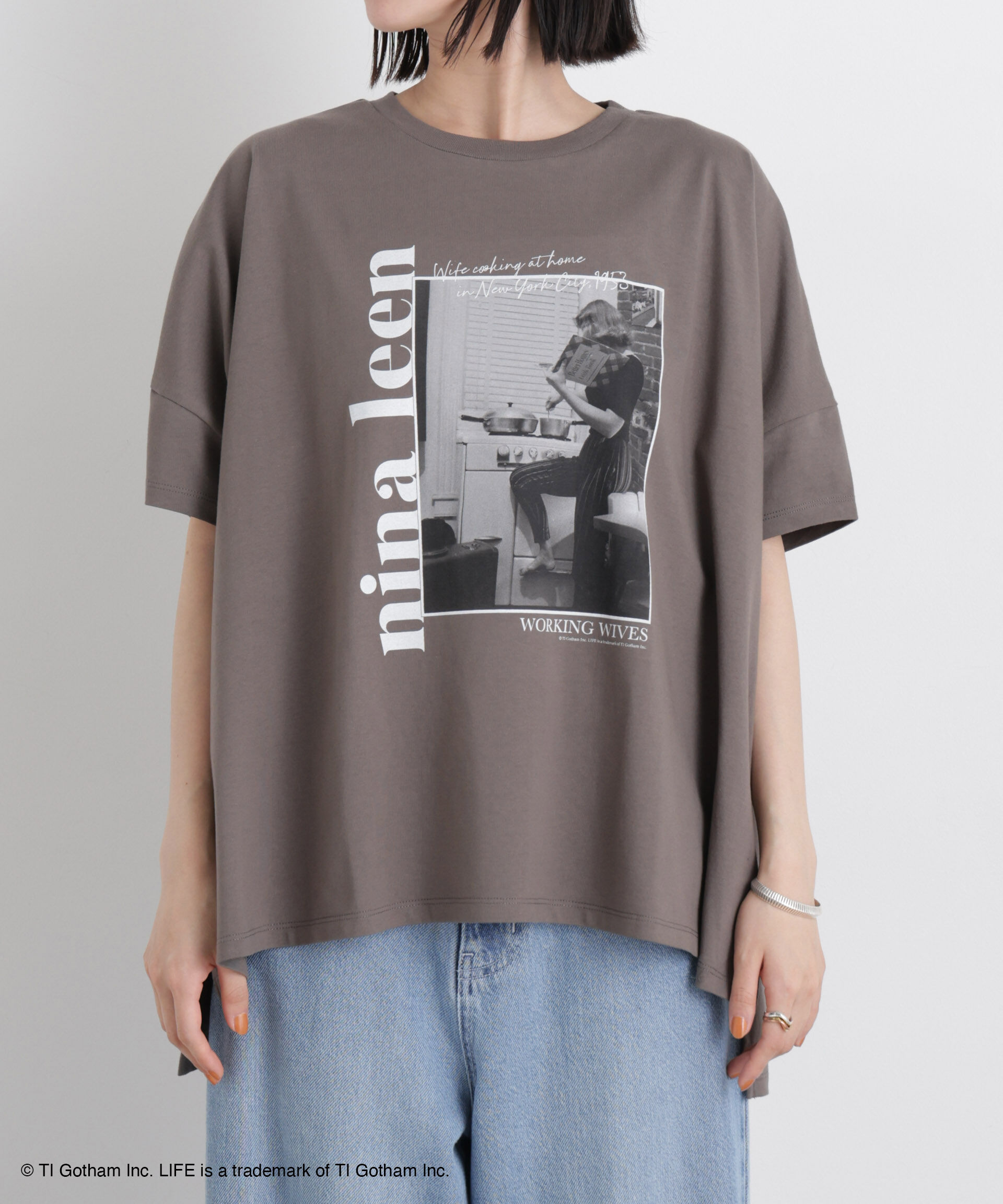 nano･universe「GOOD ROCK SPEED/LIFE PICTURE COLLECTION Big Tshirts Charcoal」|Tシャツ・カットソー|