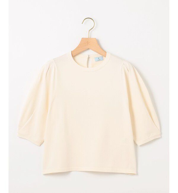 組曲「クルミボタン5分袖ニット」|ニット・セーター|