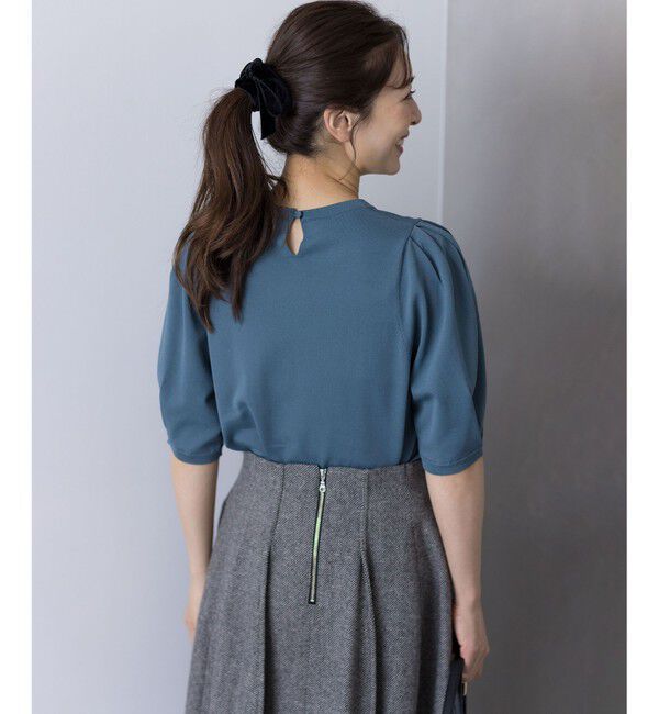 組曲「クルミボタン5分袖ニット」|ニット・セーター|