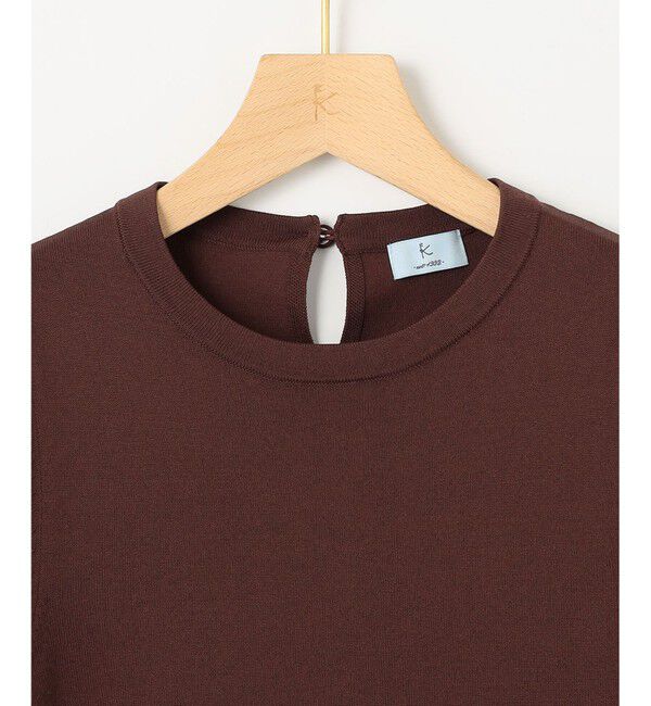 組曲「クルミボタン5分袖ニット」|ニット・セーター|