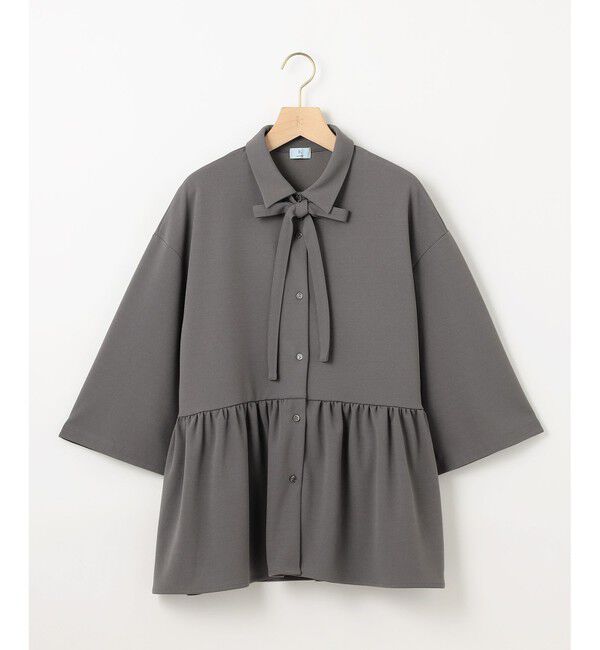 組曲「ジョーゼットジャージーボウタイチュニック ブラウス」|シャツ・ブラウス|