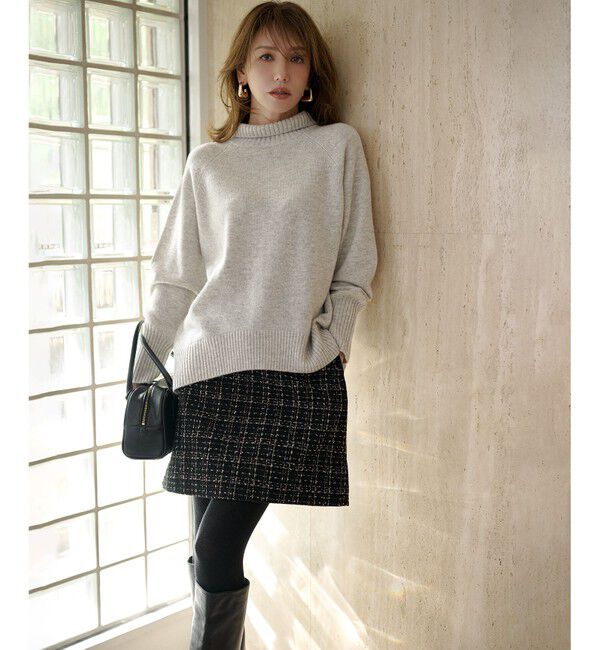 組曲「ラメステッチツイード スカート」|スカート|