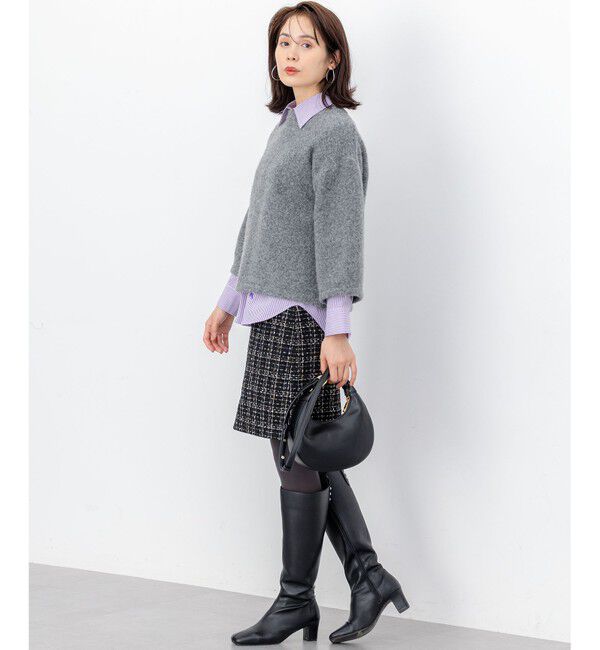 組曲「ラメステッチツイード スカート」|スカート|