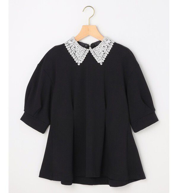 組曲「【2WAY】レース襟フレンチテリーフレア カットソー」|Tシャツ・カットソー|